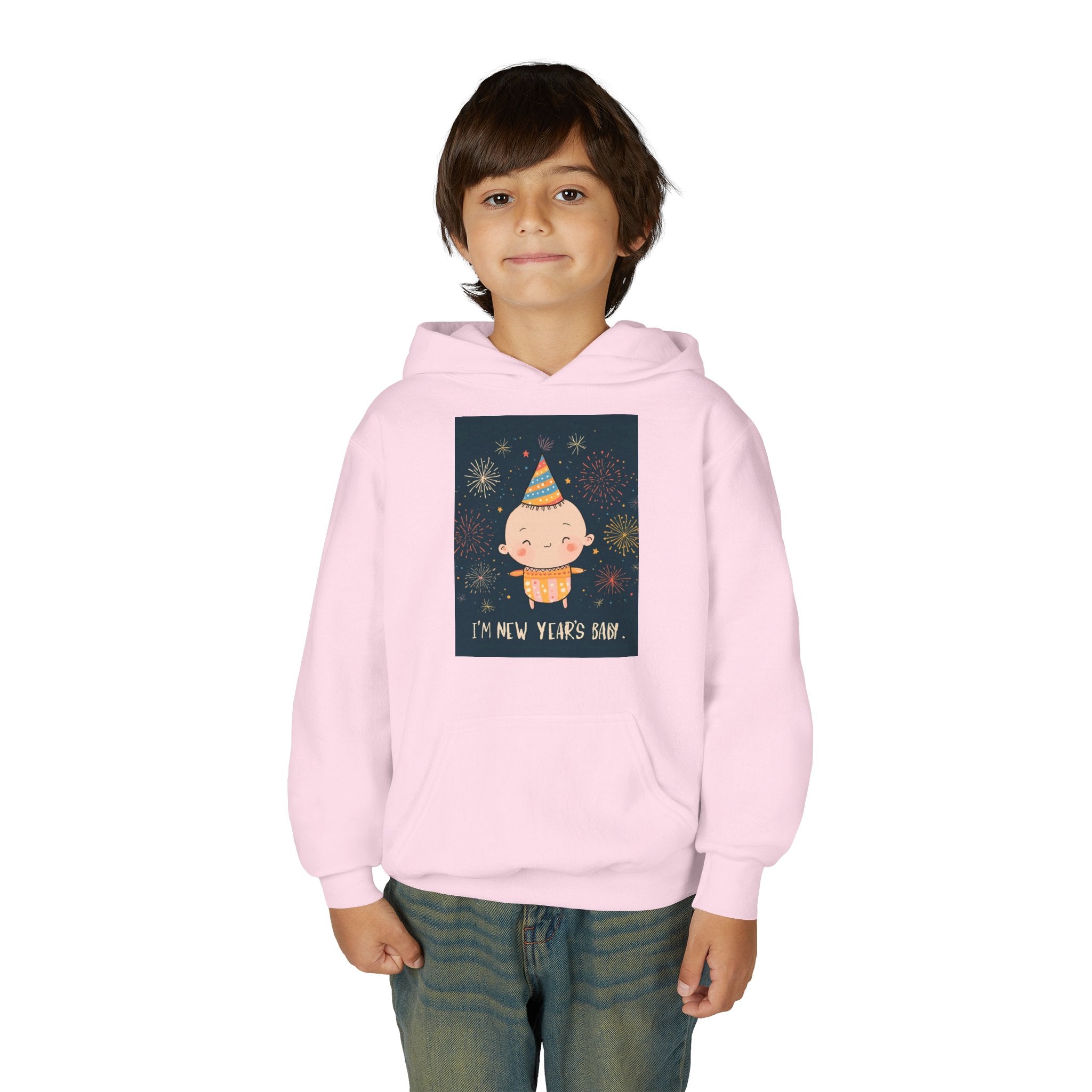 I Am A New Years Baby Youth Heavy Blend Hooded Sweatshirt