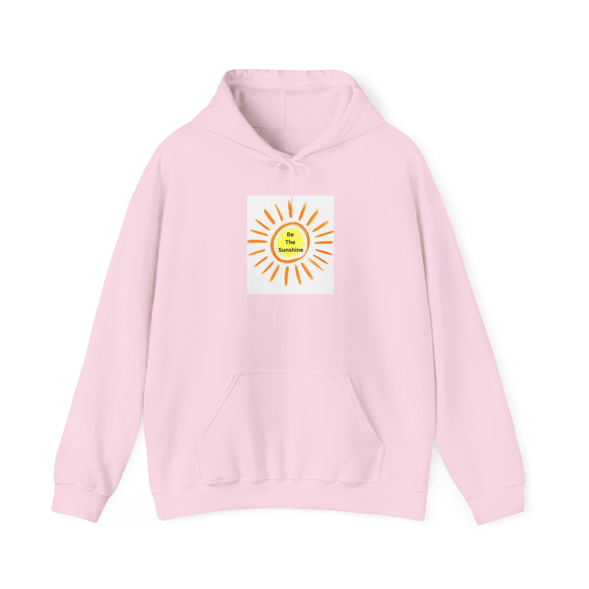 Be The Sunshine Smiley Sun Graphic Hoodie - Cozy, Unisex Sweatshirt for Summer, Festivals, Birthdays, Gifts, Stylish Apparel