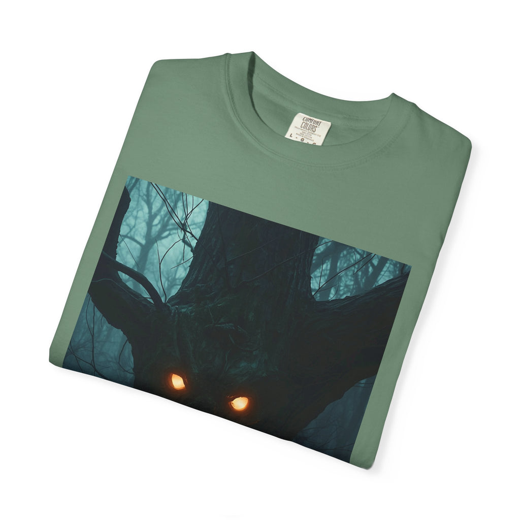 Spooky Forest Creature Unisex T-Shirt, Casual Wear, Gift for Nature Lovers, Halloween Apparel, Trendy Graphic Tee