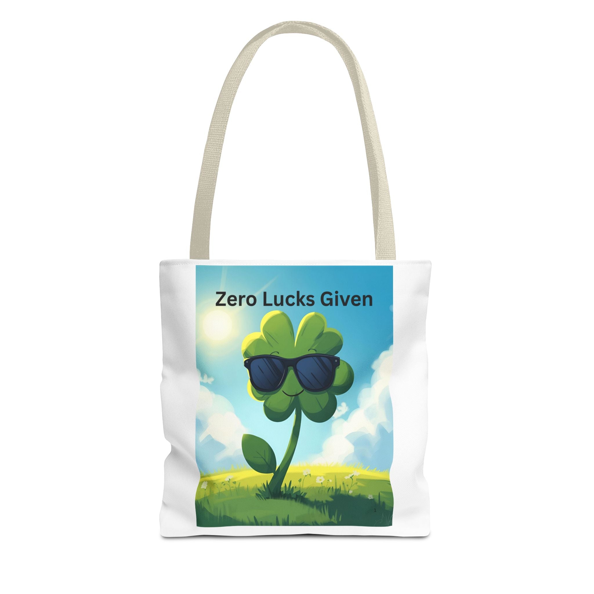 Zero Lucks Given Playful St. Patrick's Day Tote Bag, Fun Canvas Bag for Shoppers, Zero Lucks Given Bag, Gift for Friends, Travel Bag, Everyday Use