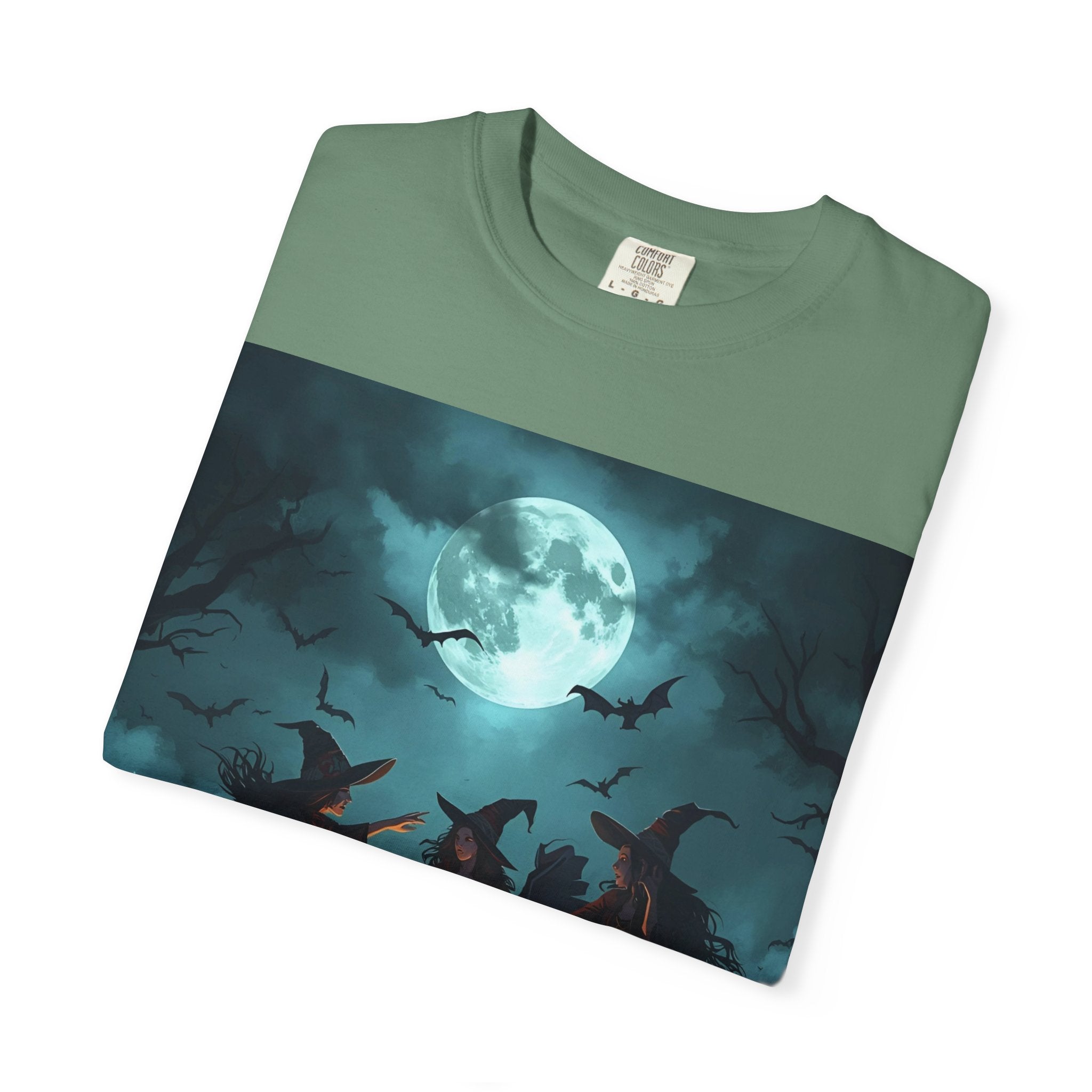 Spooky Halloween T-Shirt, Witchy Vibes Shirt, Unisex Spooky Tee, Halloween Costume Top, Witch Cauldron Graphic Shirt