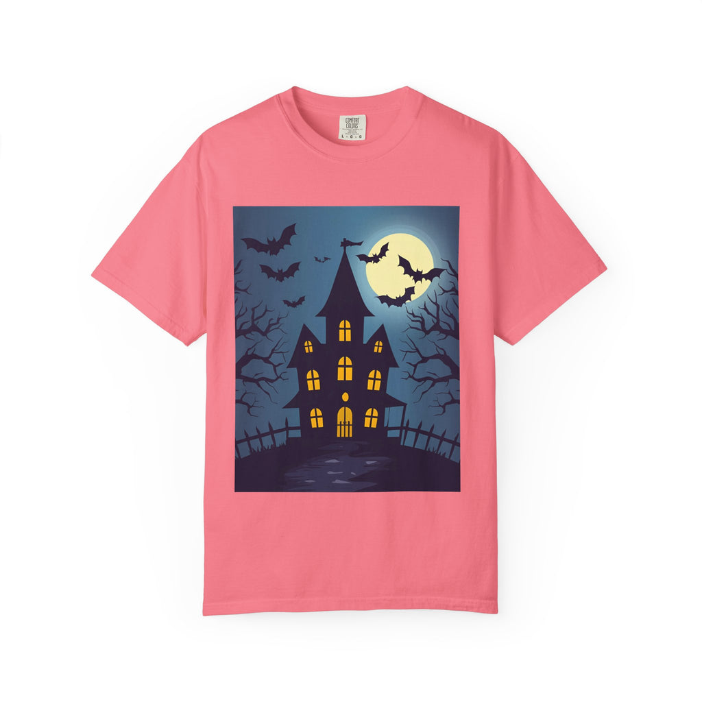 Haunted House Graphic T-Shirt | Halloween Tee, Unisex Shirt, Spooky Top, Fall Apparel, Gift for Halloween Lovers