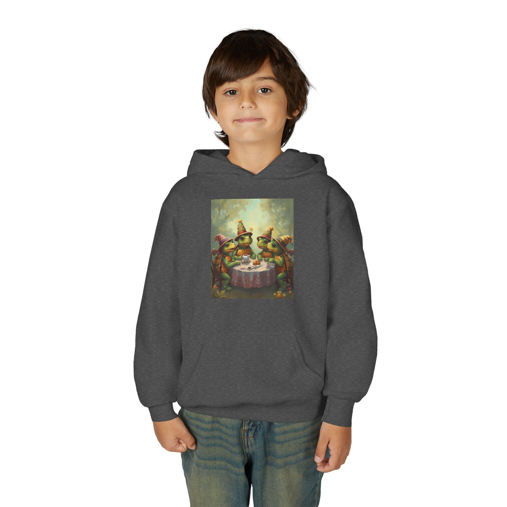 Whimsical Turtle Youth Heavy Blend Hooded Sweatshirt