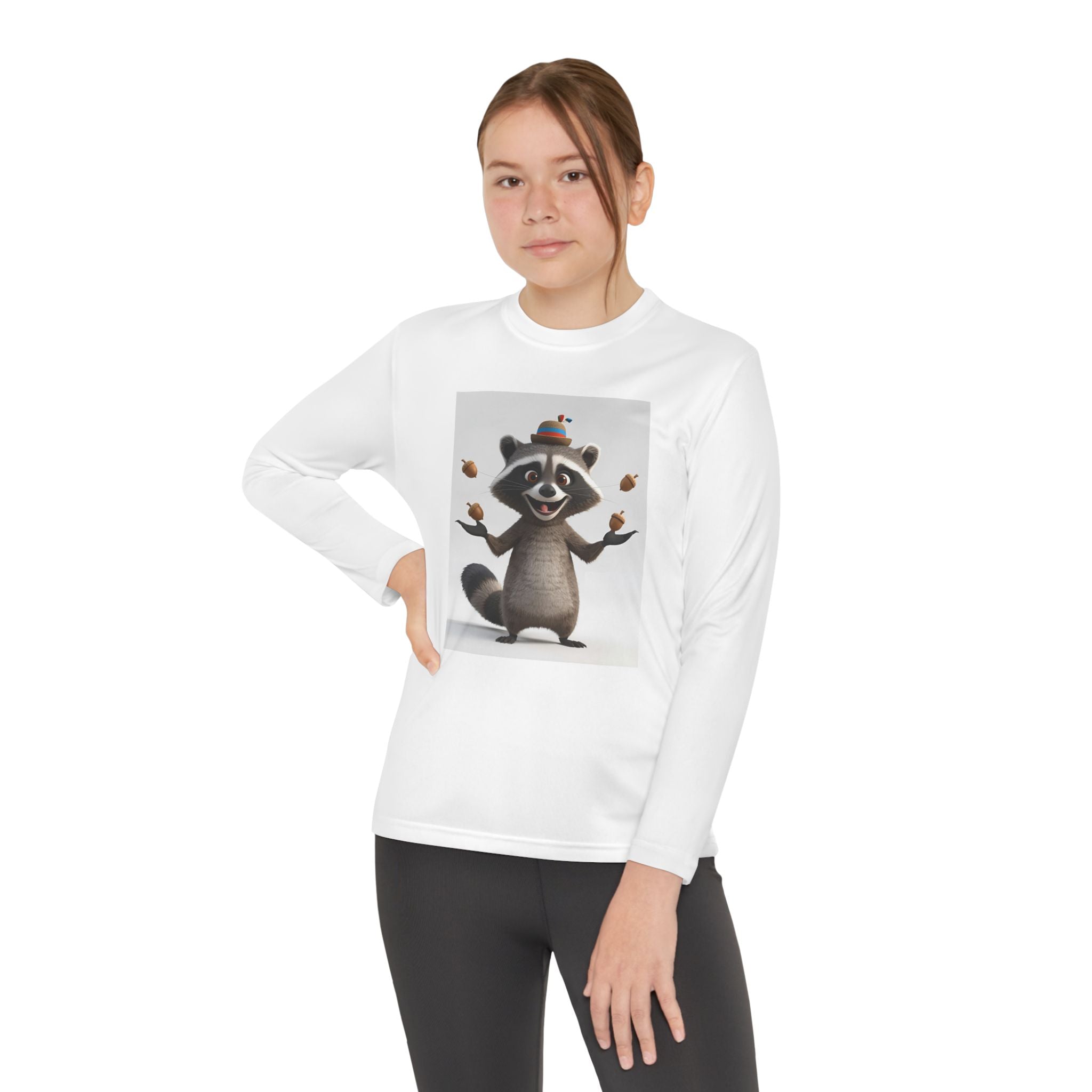 Raccoon Youth Long Sleeve Competitor Tee