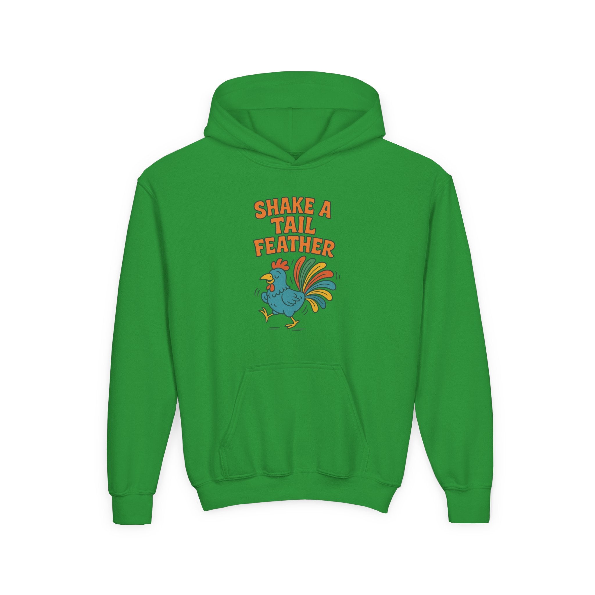 Shake A Tail Feather Youth Heavy Blend Hooded Sweatshirt