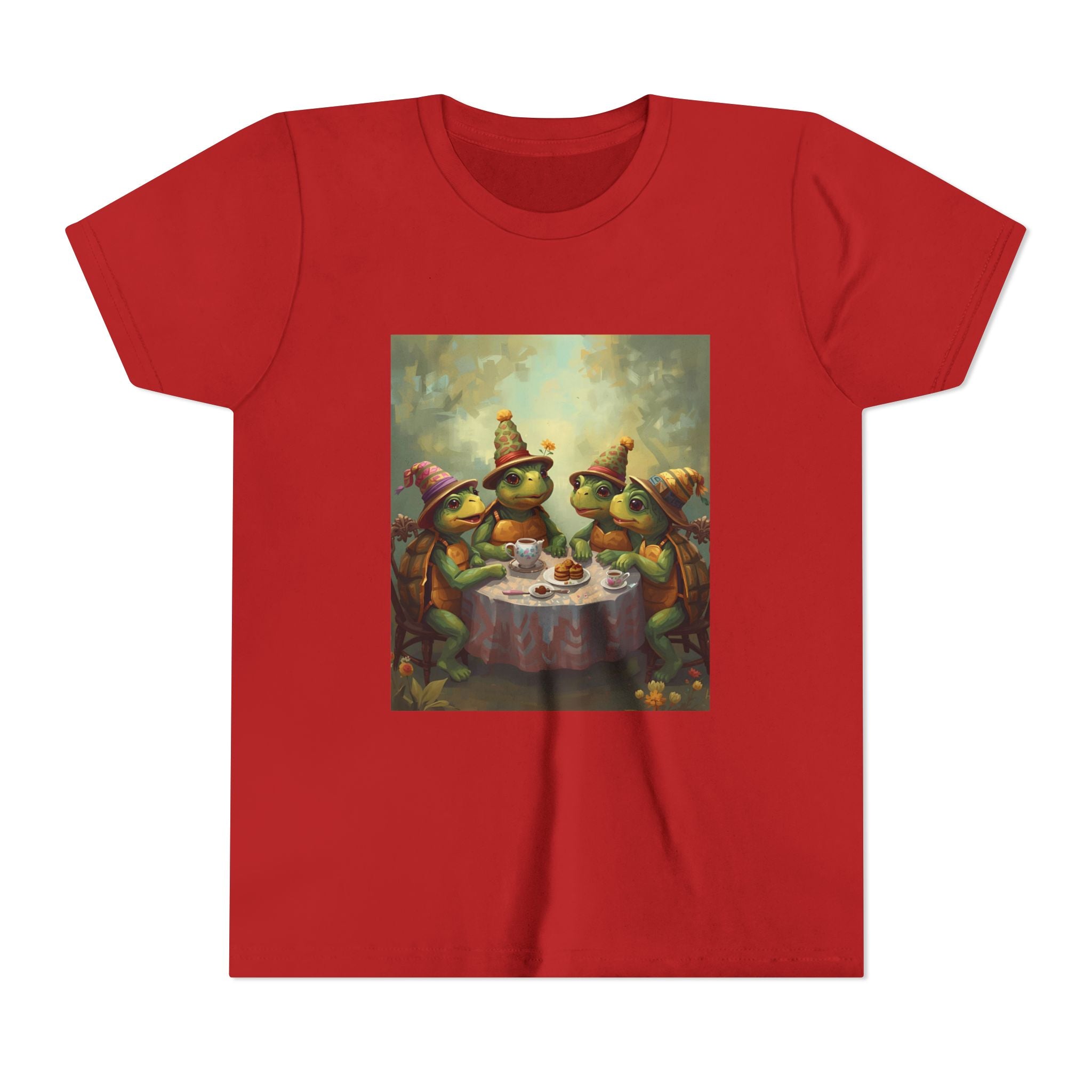 Whimsical Turtle Youth Short Sleeve Tee