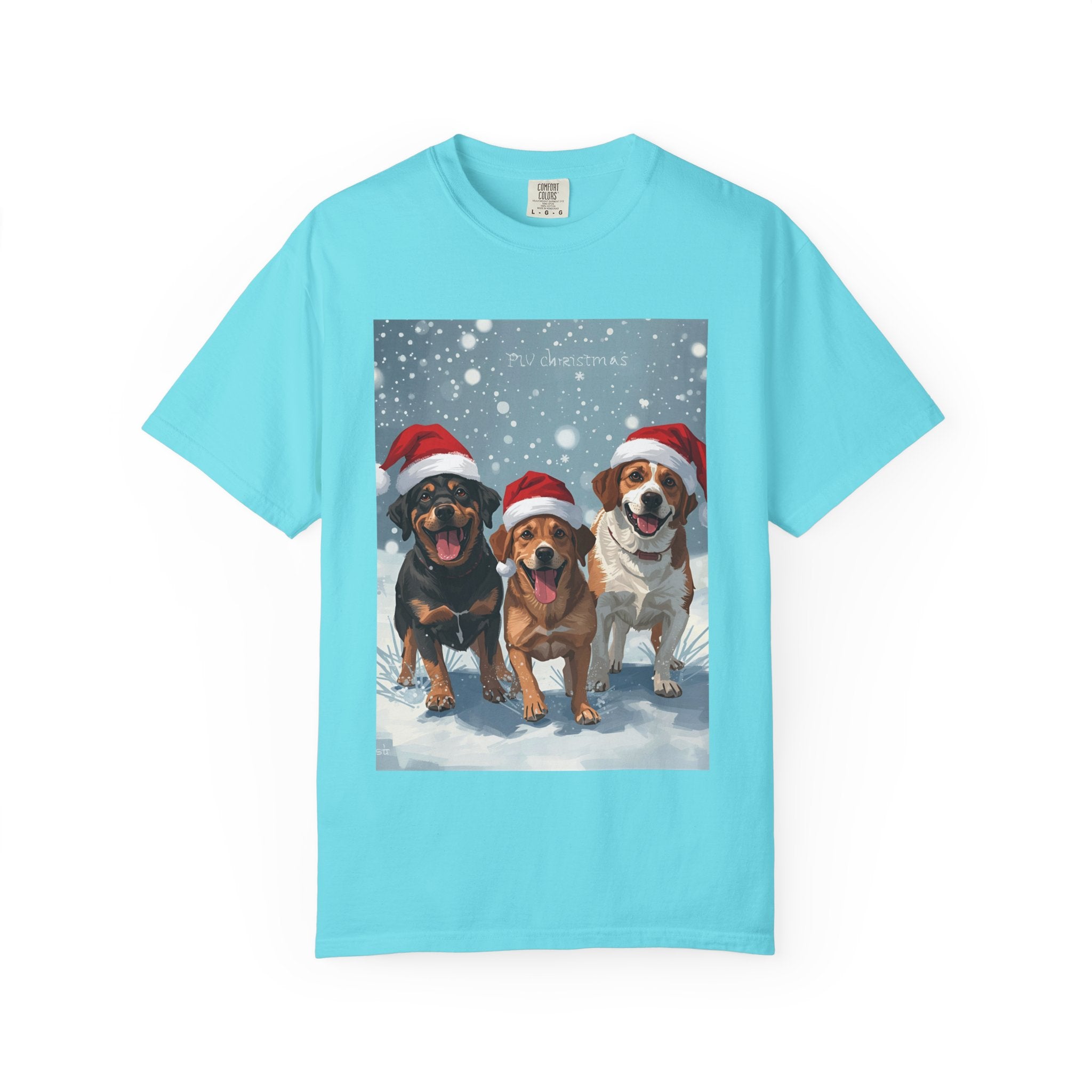 Christmas Dogs T-shirt, Holiday Pet Shirt, Gifts for Dog Lovers, Unisex Christmas Tee, Festive Dog Owner Apparel