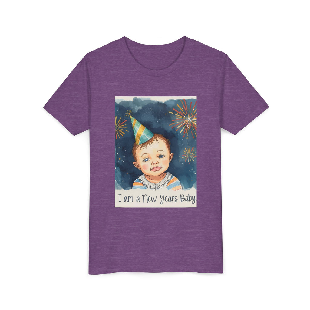 I Am A New Years Baby Youth Short Sleeve Tee
