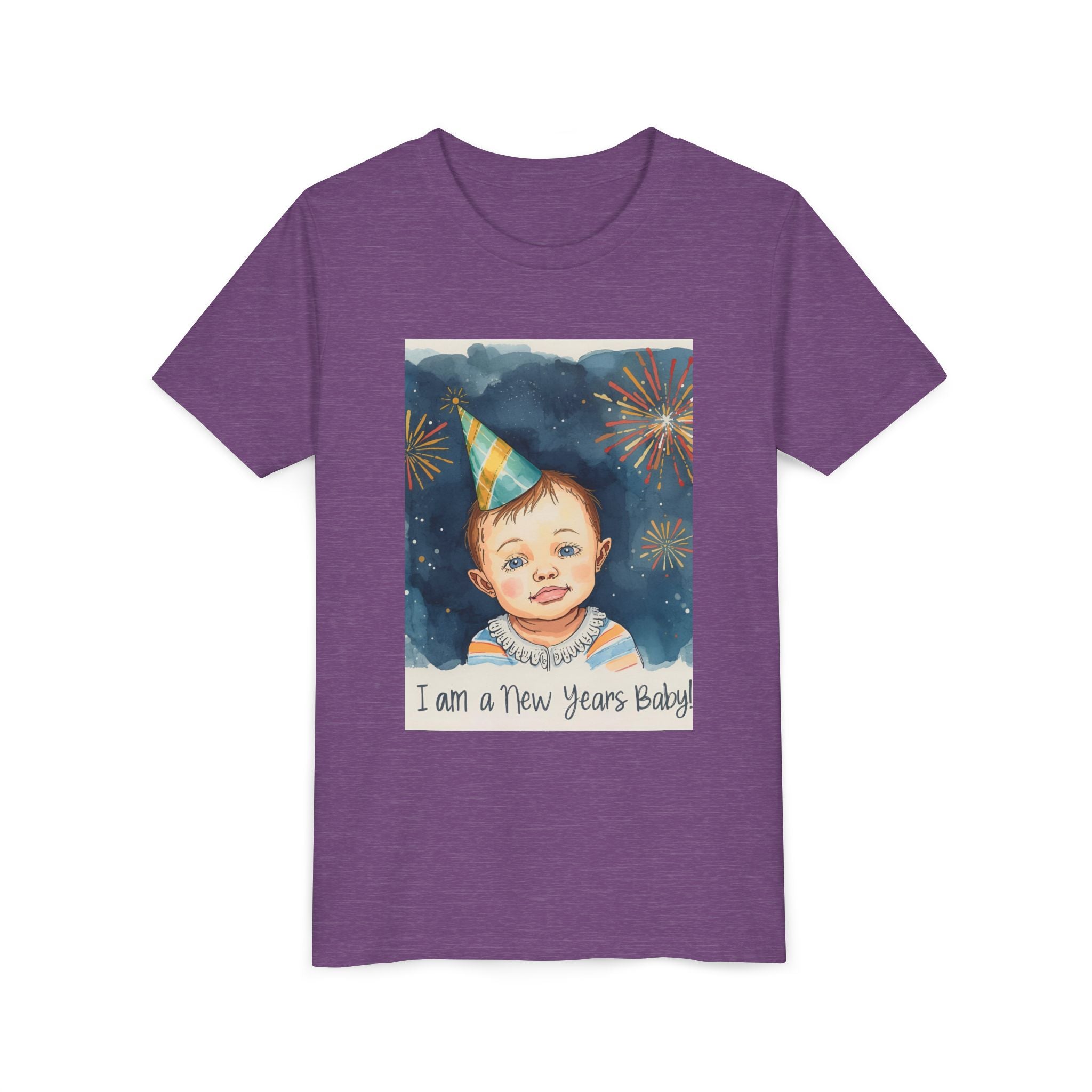 I Am A New Years Baby Youth Short Sleeve Tee