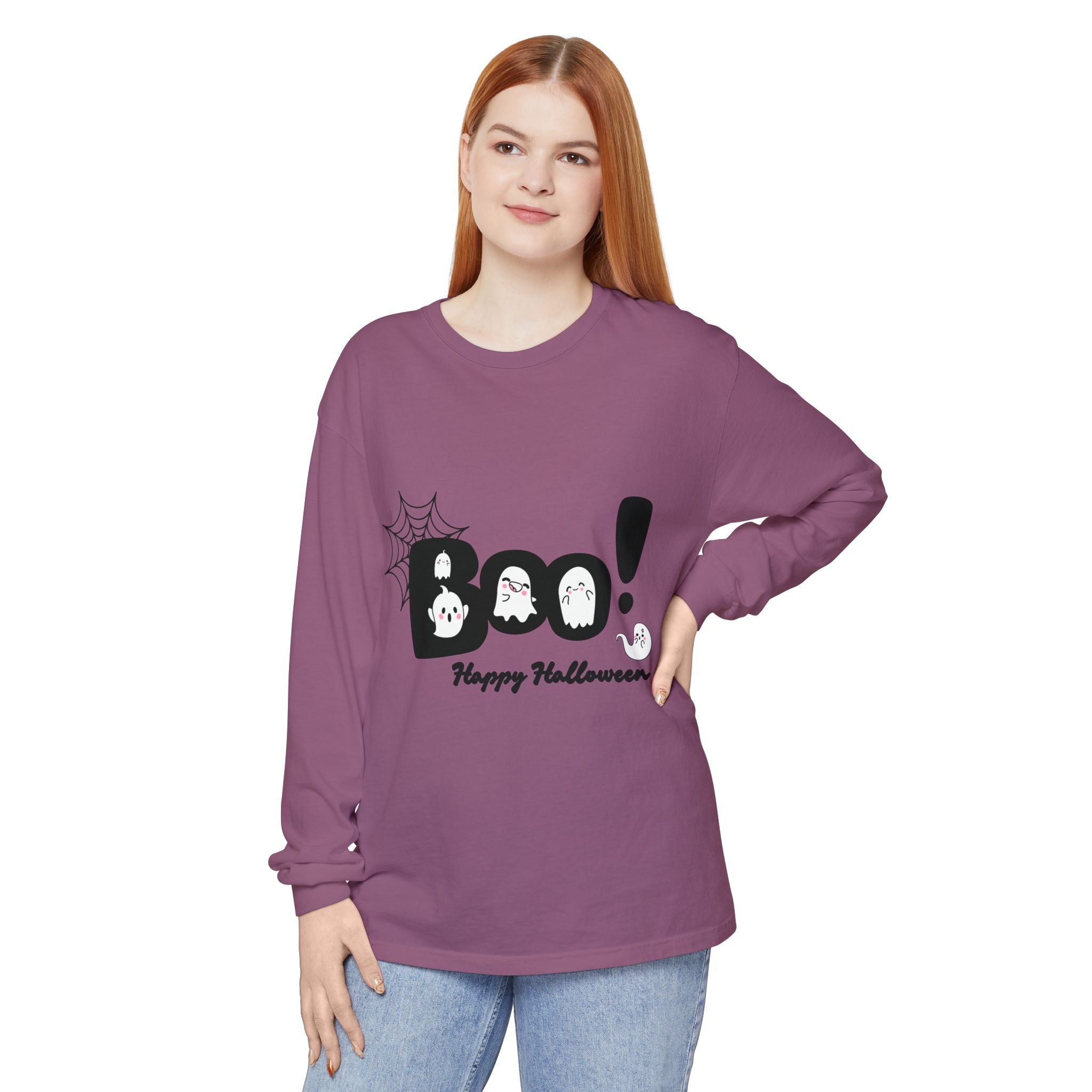Halloween Boo Long Sleeve T-Shirt, Unisex Spooky Tee, Perfect for Fall Celebrations, Ghost Graphic Shirt, October Style Apparel, Casual [...]