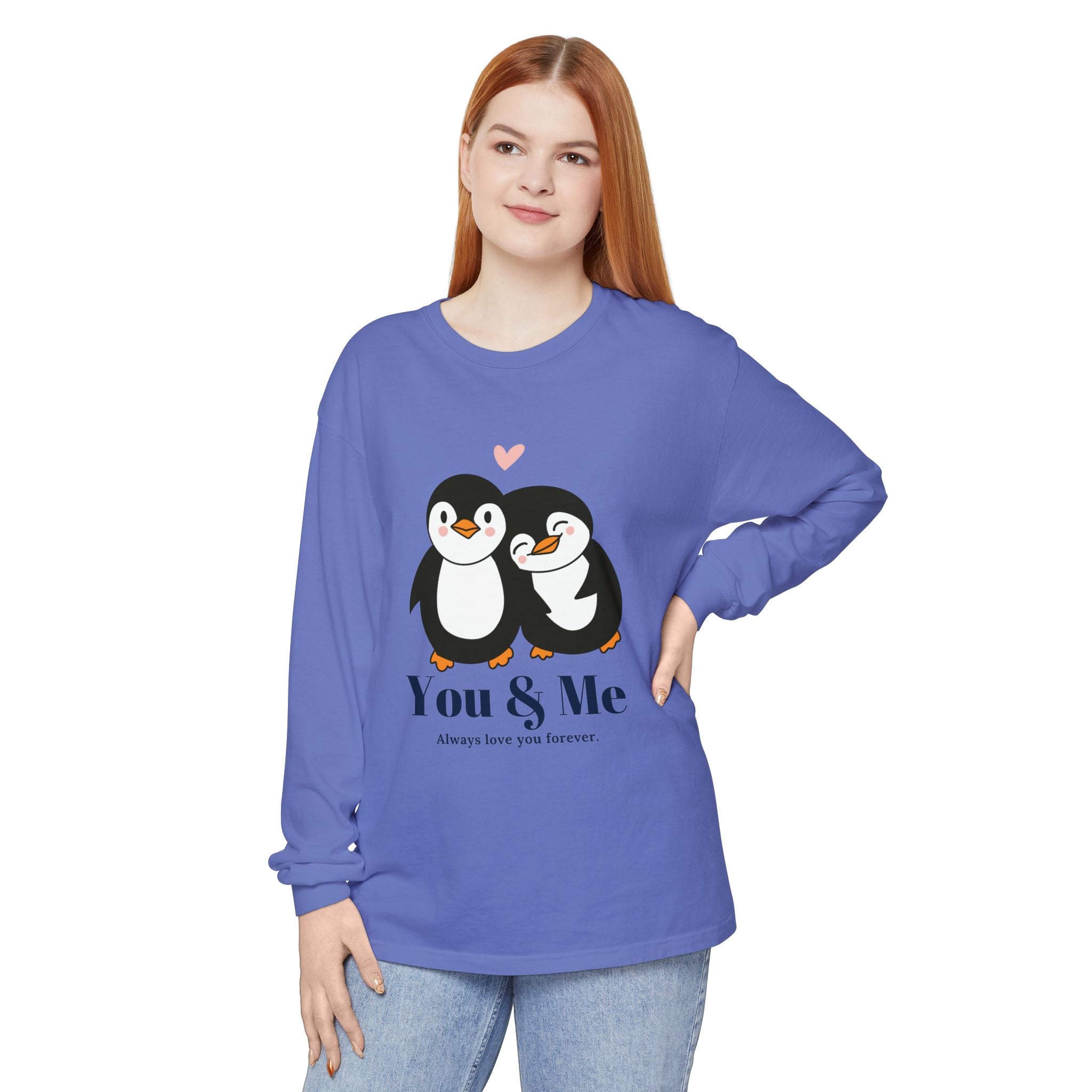 Adorable Penguin Love Long Sleeve T-Shirt | Cute Couples Gift, Valentine's Day Apparel, Matching Tees, Cozy Date Night Wear, [...]