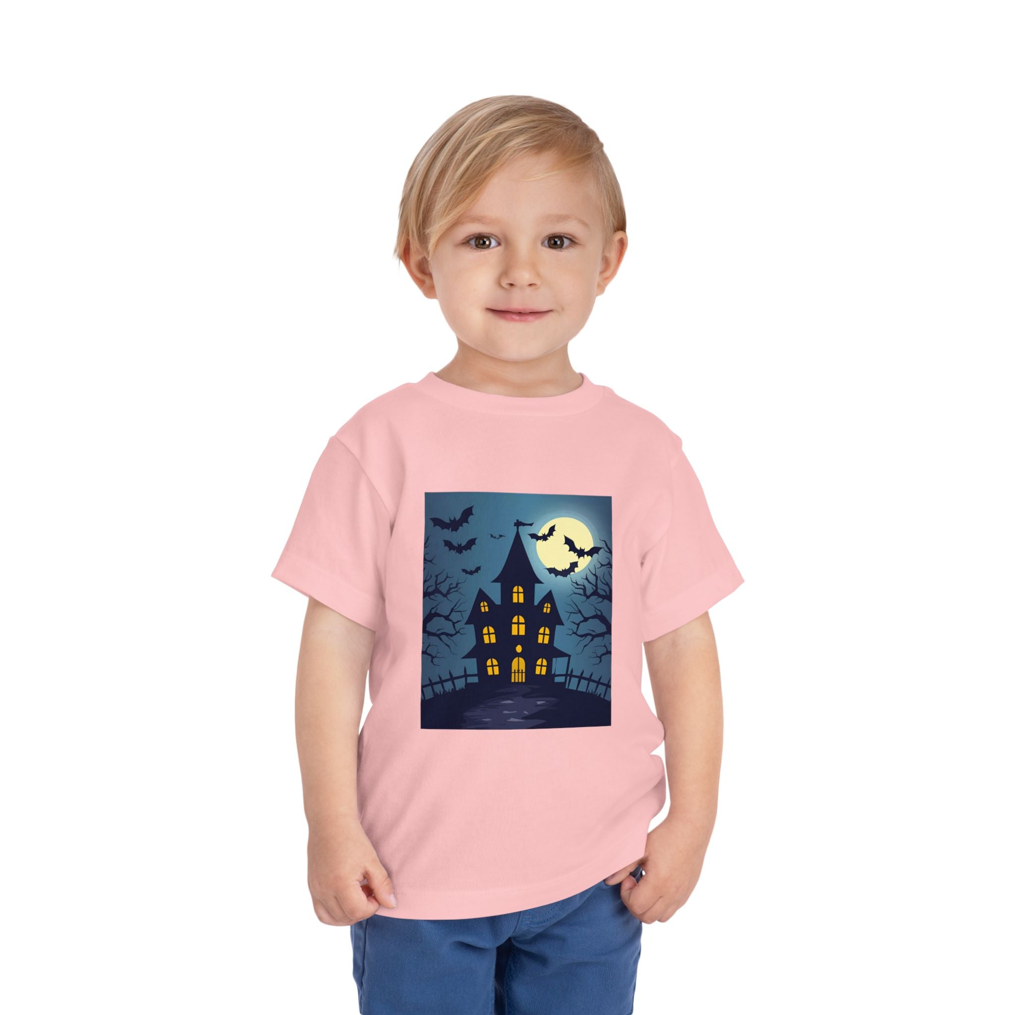 Toddler Halloween T-Shirt, Spooky Haunted House Tee, Kids Halloween Costume, Toddler Witch Shirt, Halloween Party Outfit