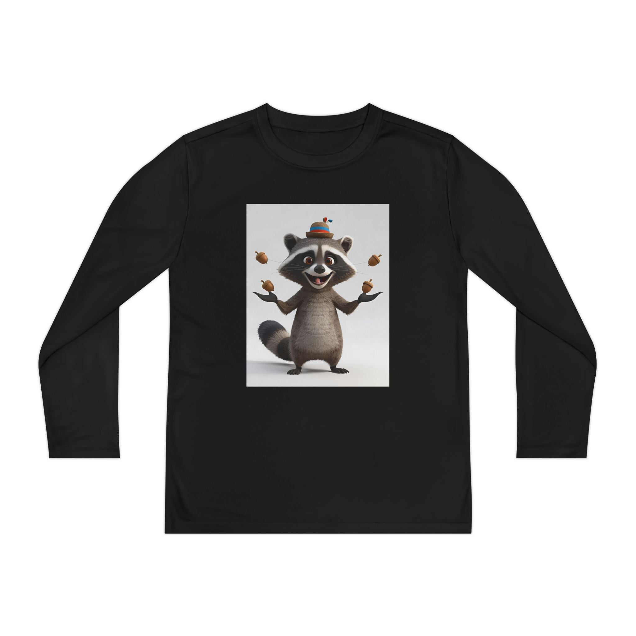 Raccoon Youth Long Sleeve Competitor Tee