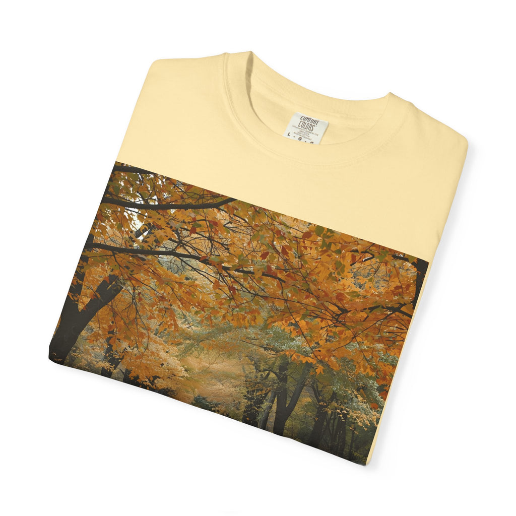 Autumn Pathway T-Shirt | Nature Lover Gift, Fall Fashion, Unisex Tee, Seasonal Wear, Cozy Vibes