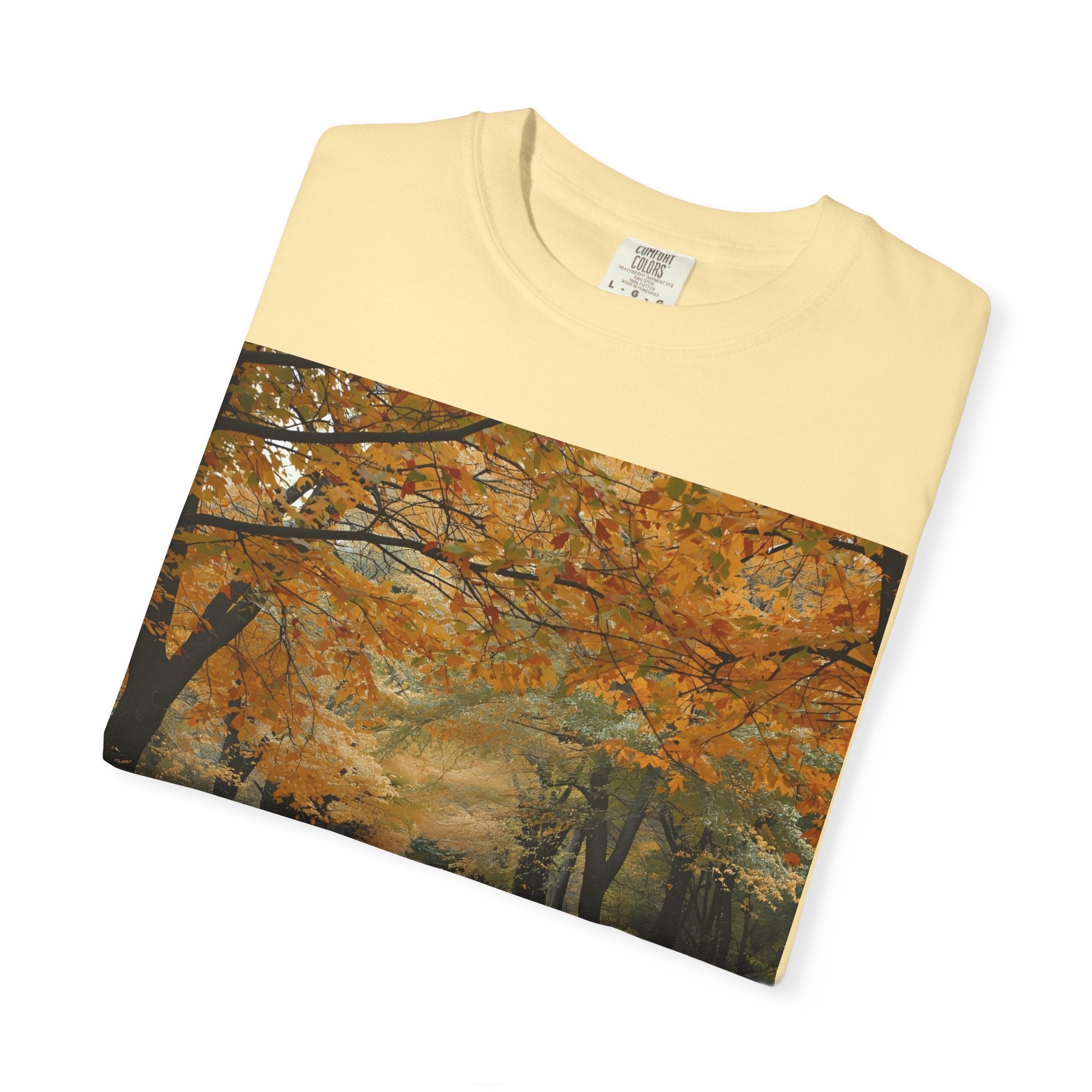 Autumn Pathway T-Shirt | Nature Lover Gift, Fall Fashion, Unisex Tee, Seasonal Wear, Cozy Vibes