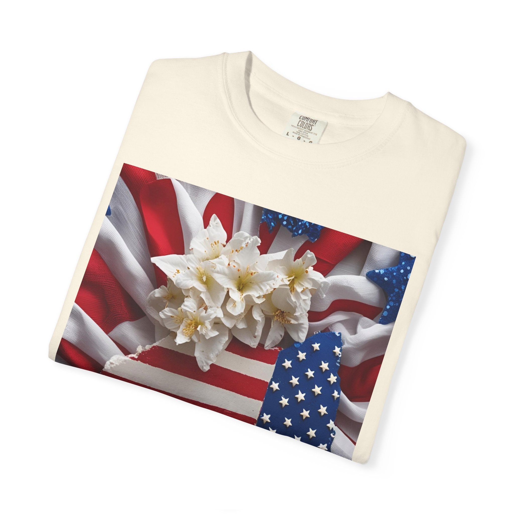 Patriotic Heart T-shirt for Festive Celebrations, 4th of July Apparel, Unisex Graphic Tee, American Pride Shirt, Independence Day Gift