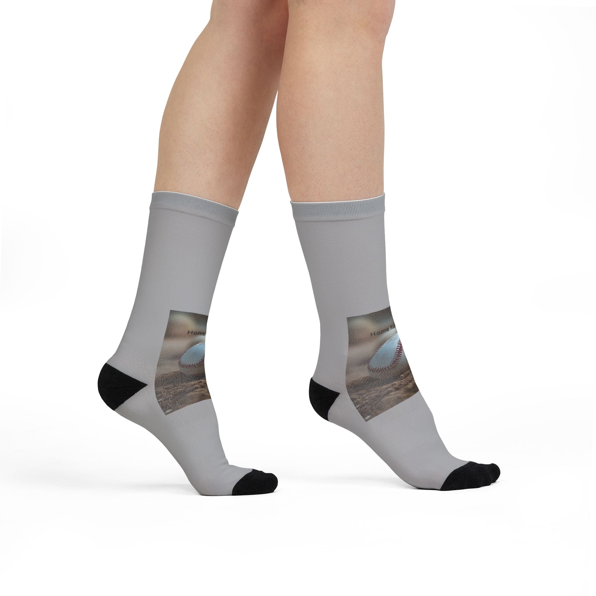 Custom Baseball Sublimation Crew Socks, Sporty Socks for Athletes, Gift for Baseball Lovers, Unique Athletic Socks, Everyday Wear Socks