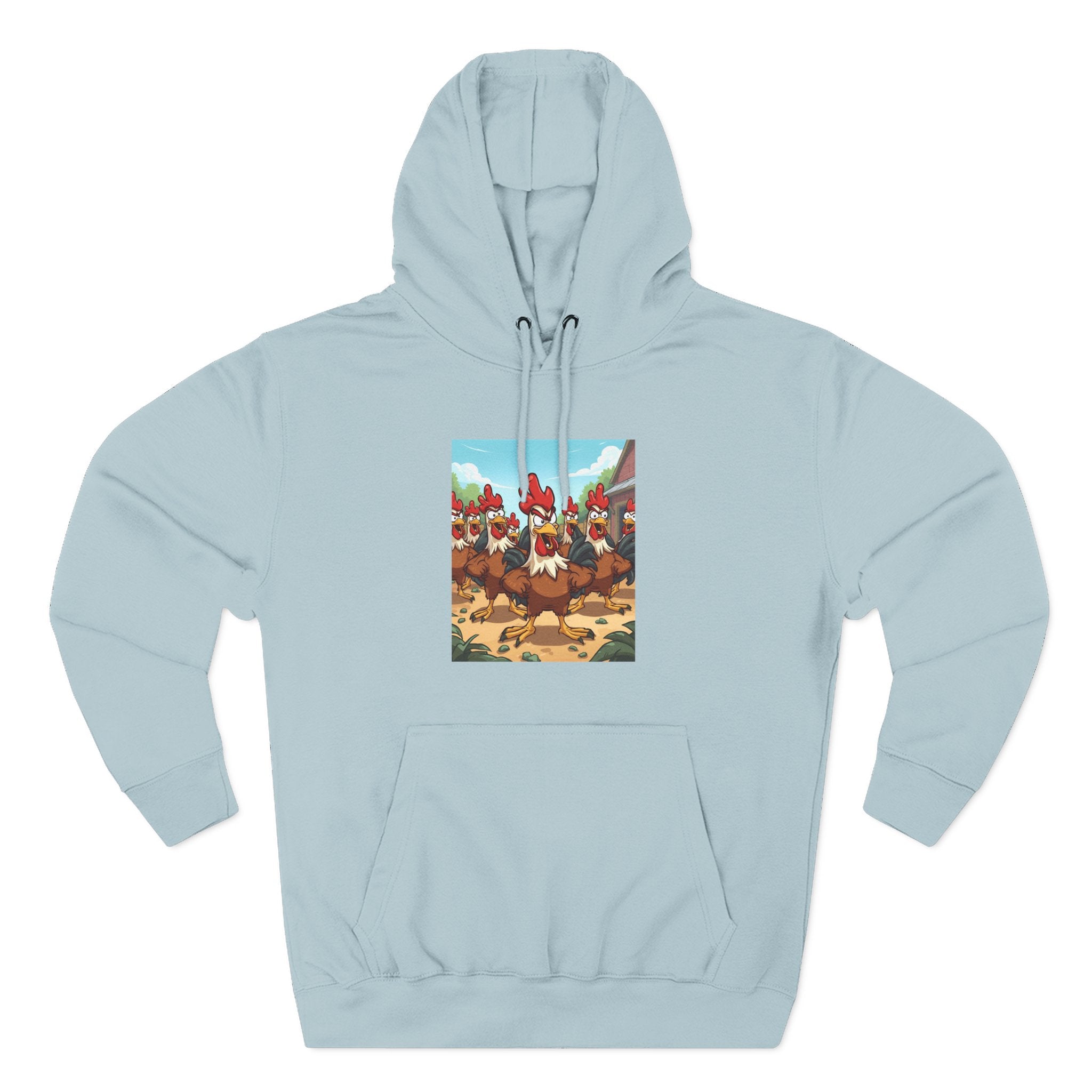 Chicken Funny Three-Panel Fleece Hoodie