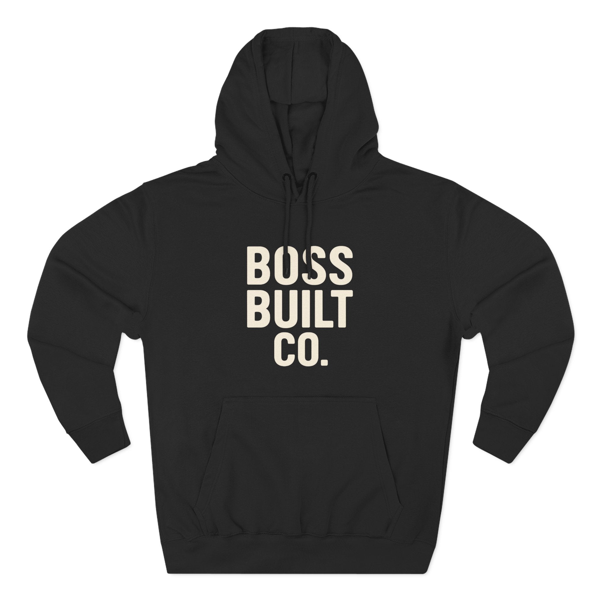 Boss Built Co. Hoodie — Motivational Graphic Pullover