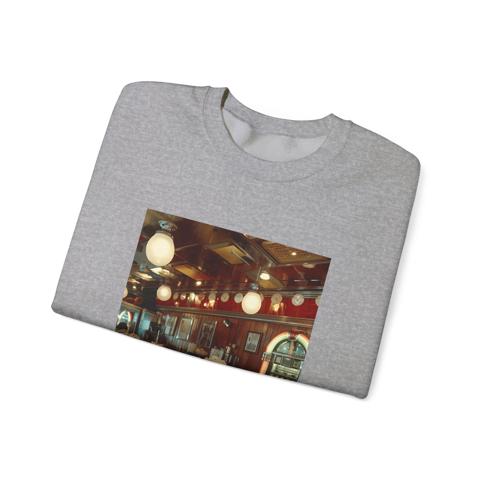 Cozy Café Vibes Sweatshirt, Unisex Crewneck, Coffee Lover Gift, Retro Coffee Shop Aesthetic, Perfect for Fall, Great for Lounging