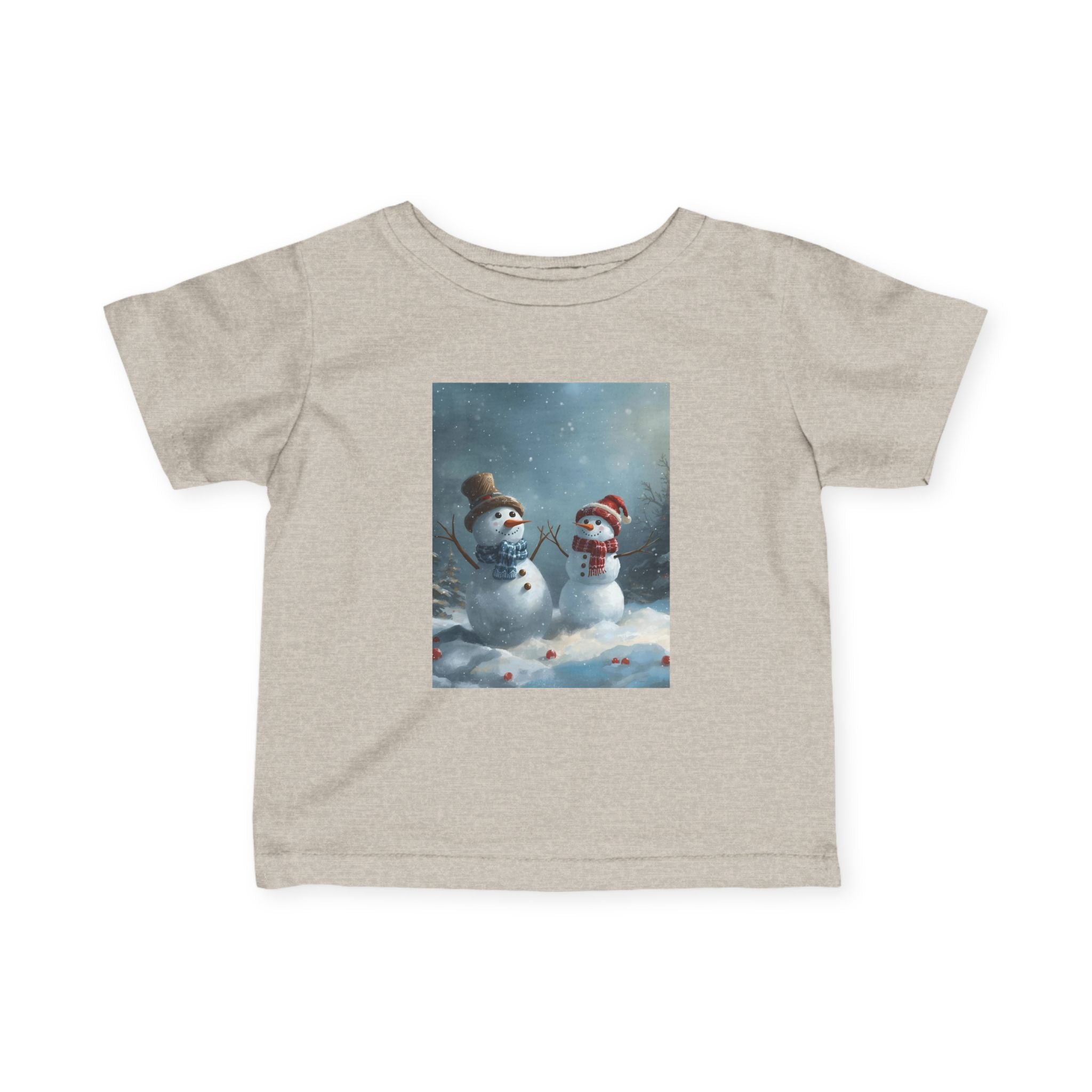 Christmas Snowman Winter Wonderland Infant Tee, Snowman Baby Shirt, Cute Kids Winter Clothes, Holiday Toddler Outfit, Cozy Preschool Apparel