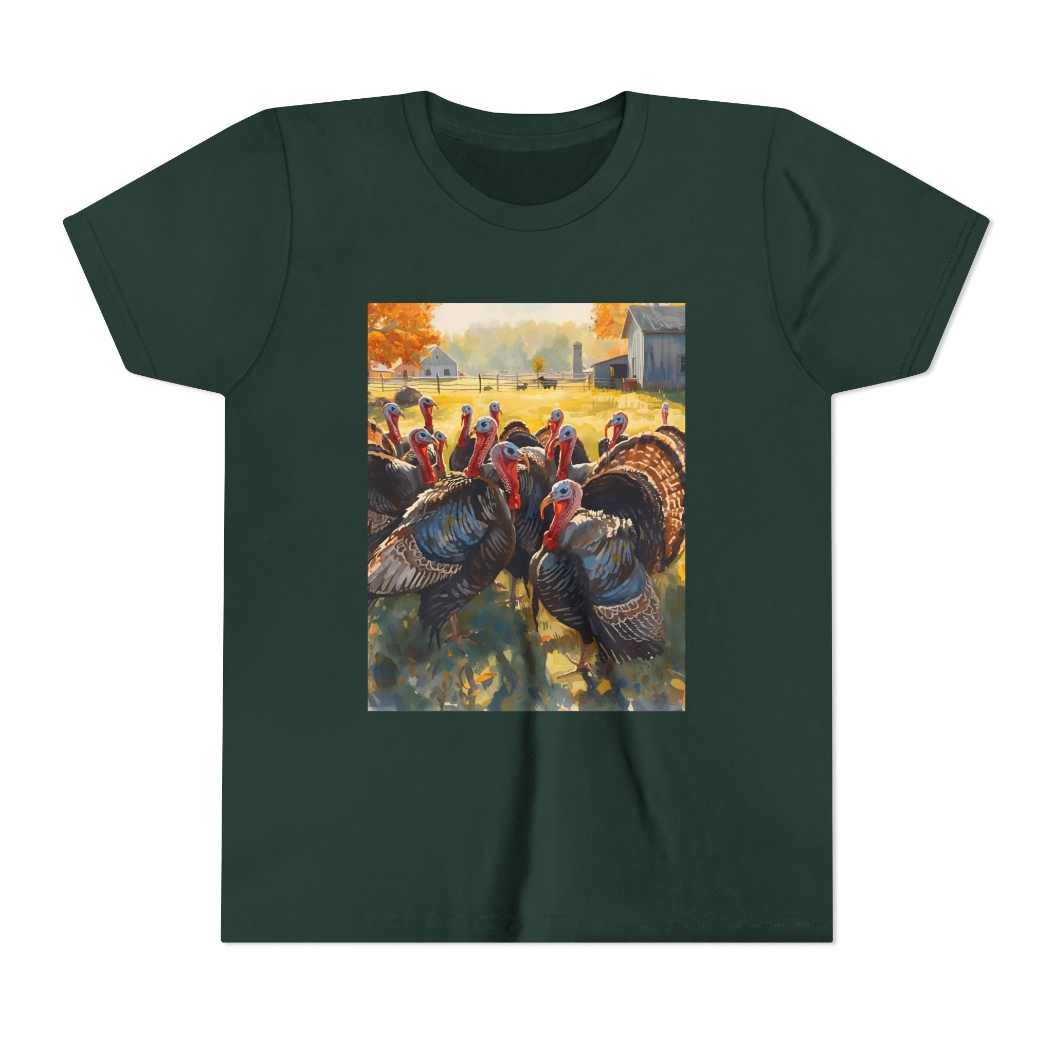 Thanksgiving Turkey Youth Short Sleeve Tee