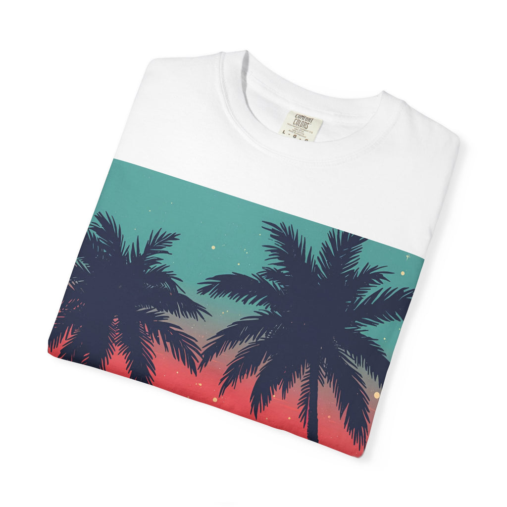 Tropical Sunset Unisex Garment-Dyed T-shirt