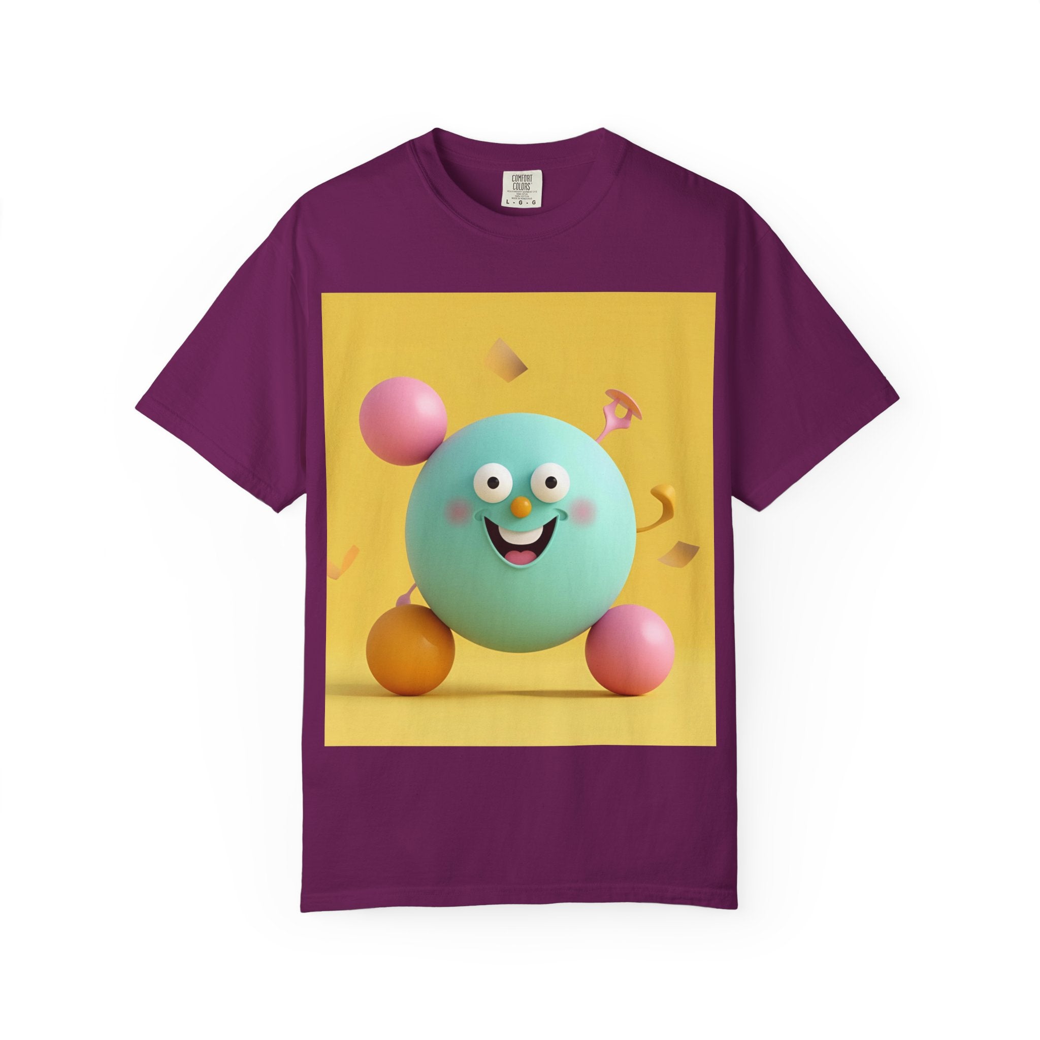 Playful Colorful Cartoon T-Shirt, Fun Graphic Tee, Summer Casual Wear, Gift for Kids and Adults, Birthday Party Outfit, Unique Design