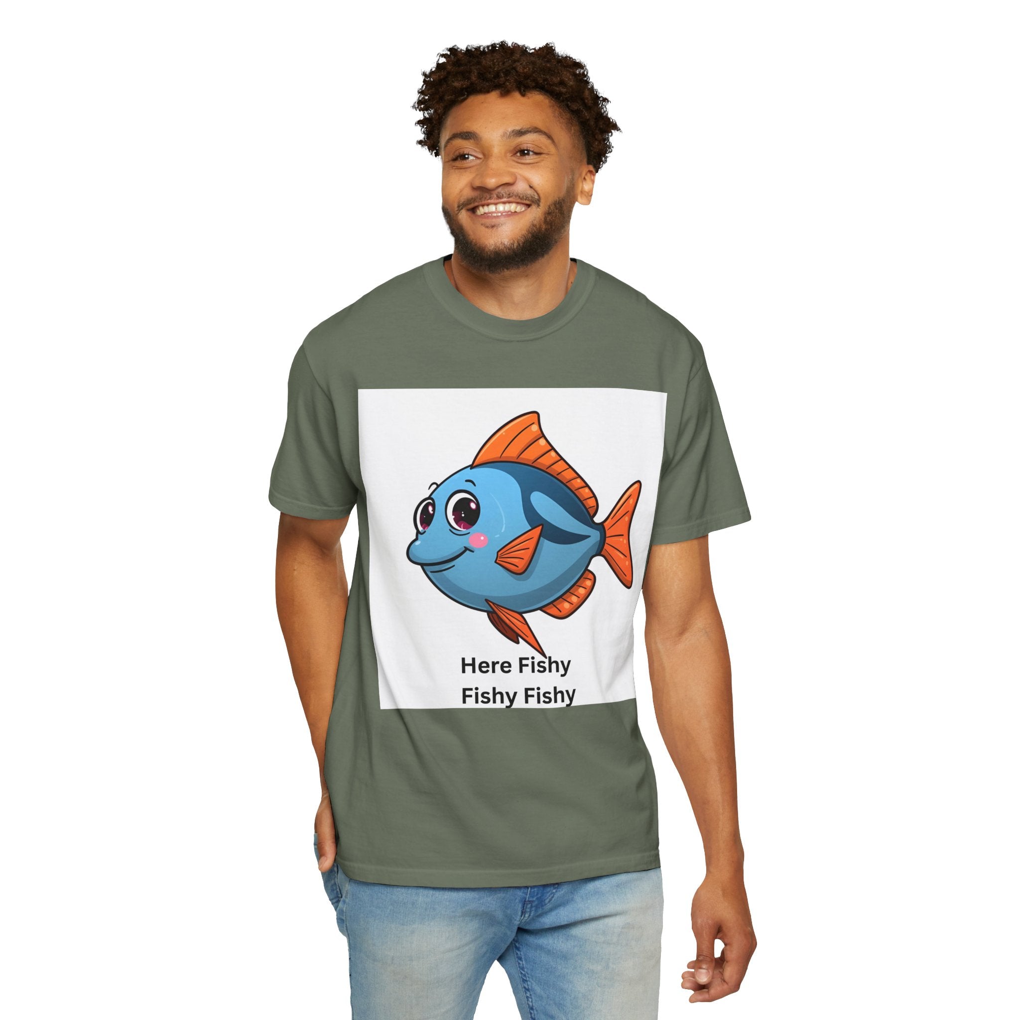 Fishy Fishy Fishy Unisex Garment-Dyed T-shirt