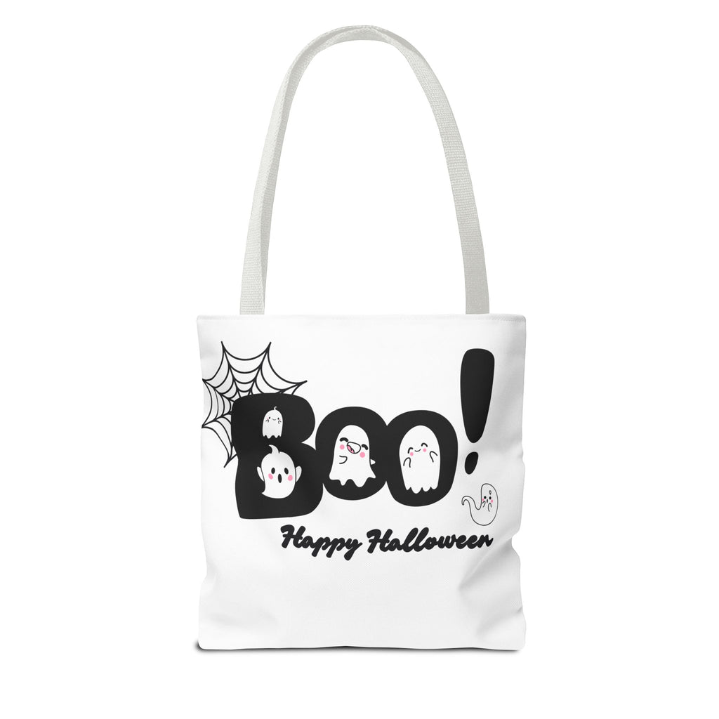 Halloween Boo Tote Bag with Boo! Design, Spooky Ghosts, Trick or Treat, Fall Decor, Seasonal Gift