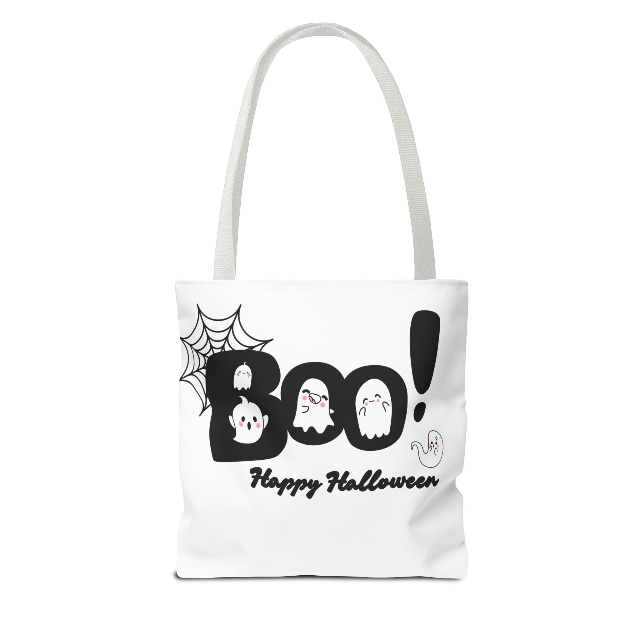 Halloween Boo Tote Bag with Boo! Design, Spooky Ghosts, Trick or Treat, Fall Decor, Seasonal Gift