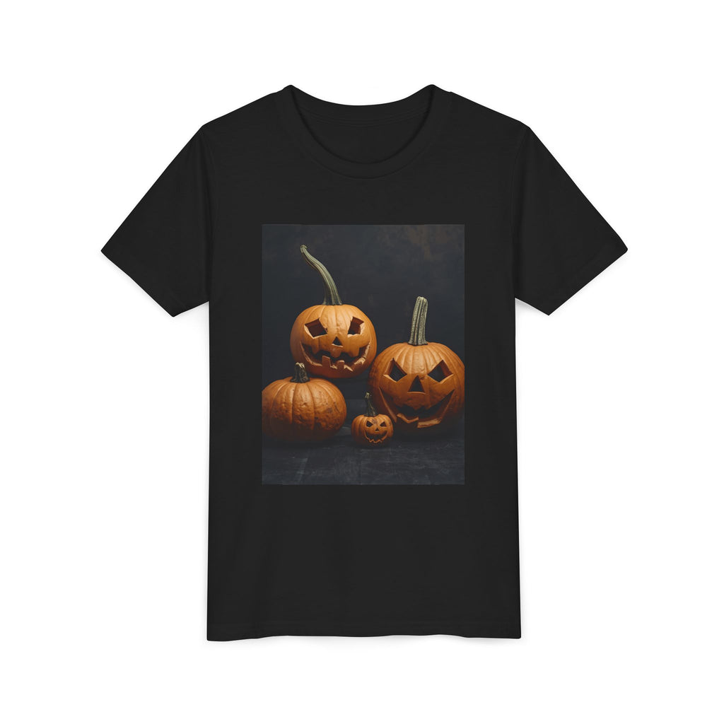 Spooky Halloween Pumpkin Youth Short Sleeve Tee