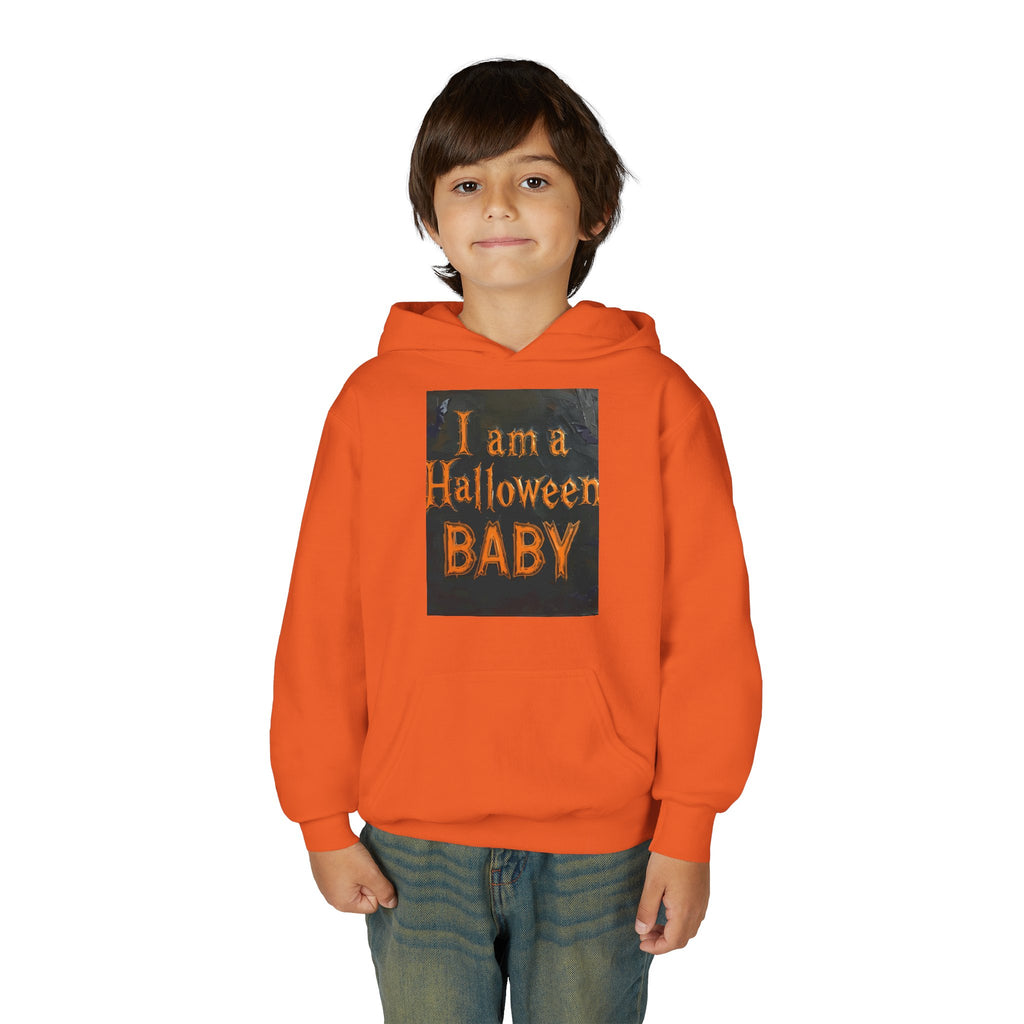 I Am A Halloween Baby Youth Heavy Blend Hooded Sweatshirt