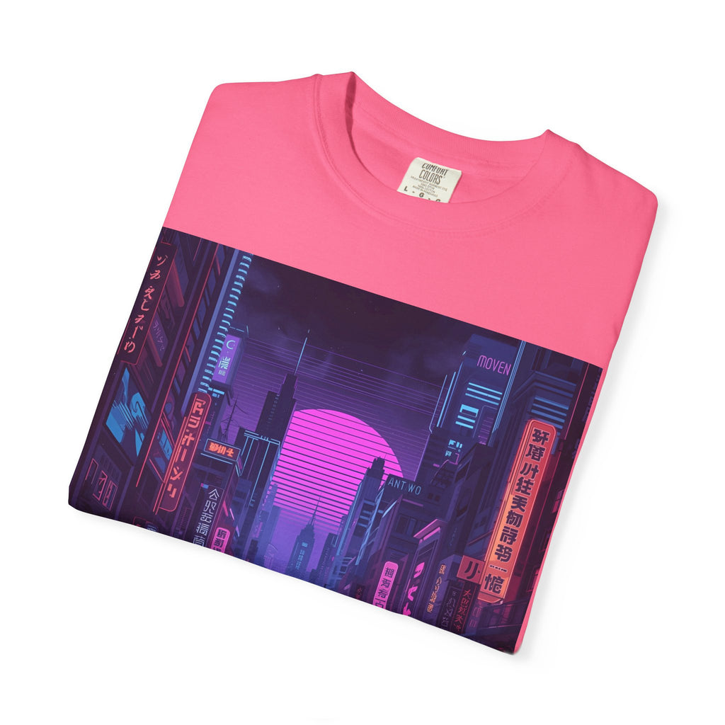 Futuristic City Unisex T-Shirt, Trendy Graphic Tee, Streetwear Style, Perfect for Gifts, Casual Wear, Summer Vibes