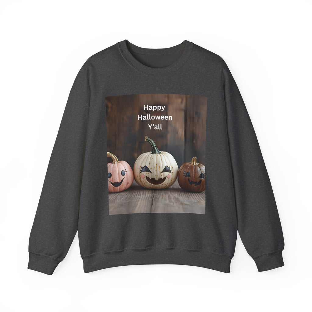 Halloween Pumpkin Sweatshirt, Fall Fashion, Cozy Crewneck, Unisex Apparel, Halloween Gift, Seasonal Style