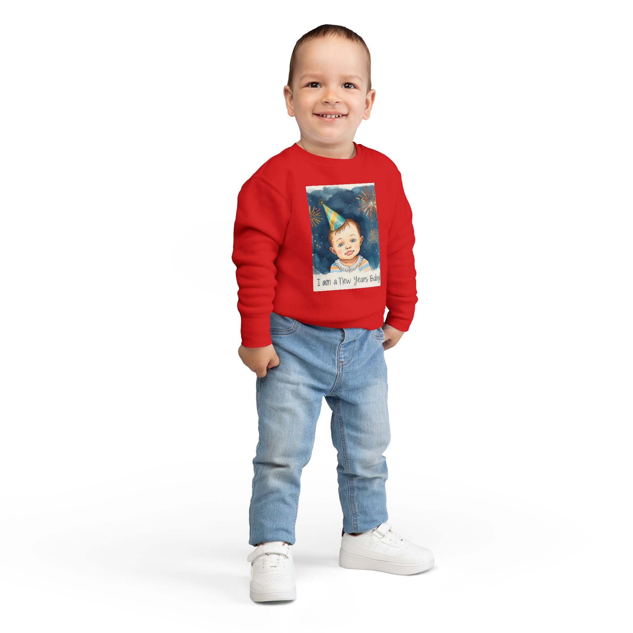 I Am A New Years Baby Toddler Sweatshirt