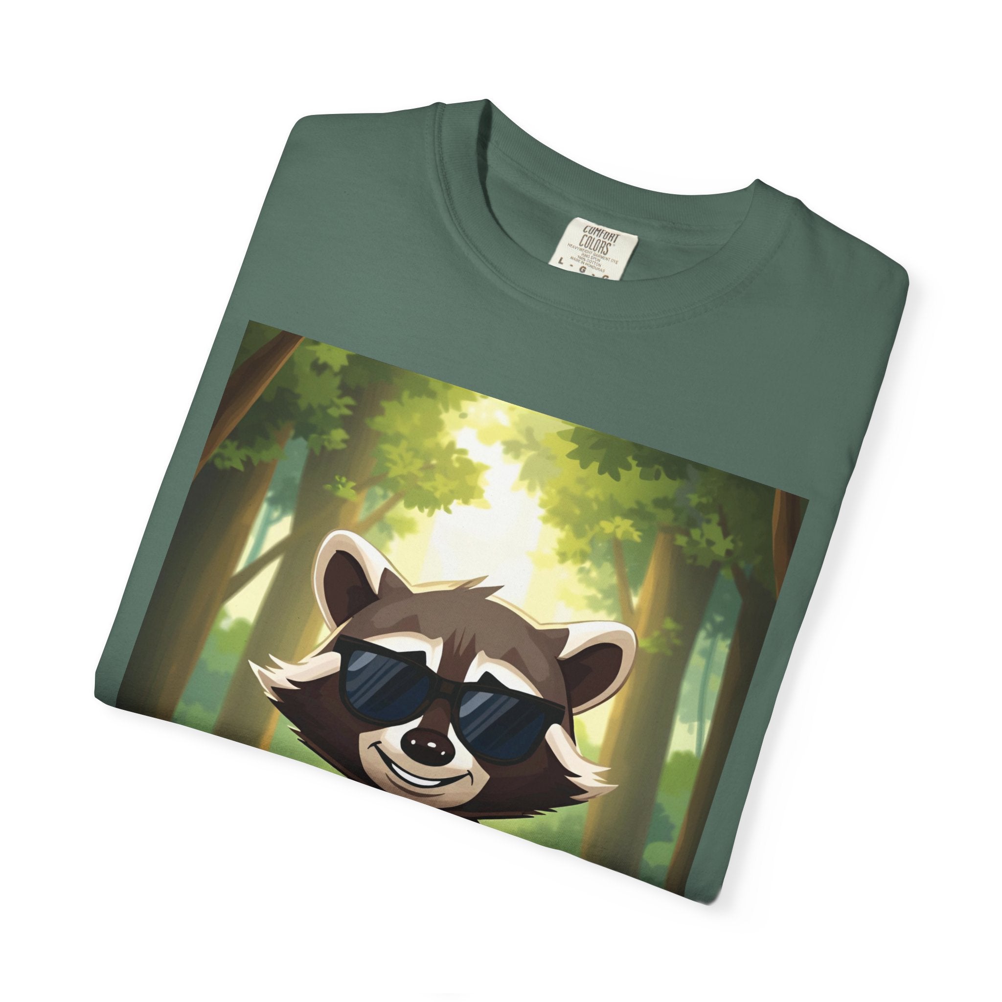 Whimsical Raccoon T-Shirt, Fun Nature Tee, Unisex Forest Shirt, Gift for Animal Lovers, Cute Wildlife Apparel
