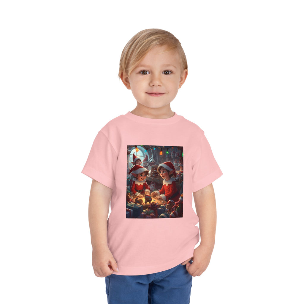 Christmas Toddler Tee, Cute Holiday Shirt, Elf Design, Kids Christmas Outfit, Fun Xmas Gift, Toddler Apparel