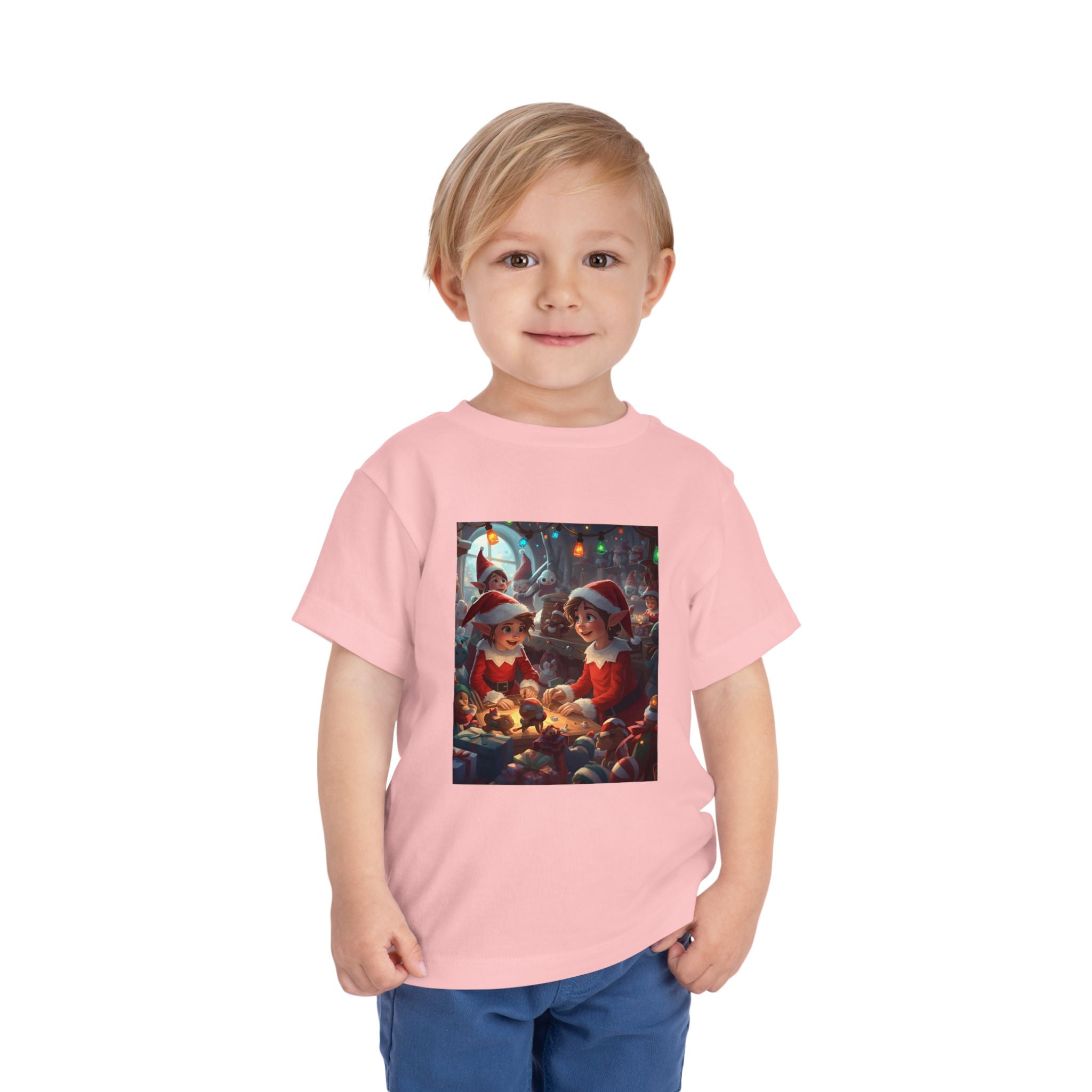 Christmas Toddler Tee, Cute Holiday Shirt, Elf Design, Kids Christmas Outfit, Fun Xmas Gift, Toddler Apparel