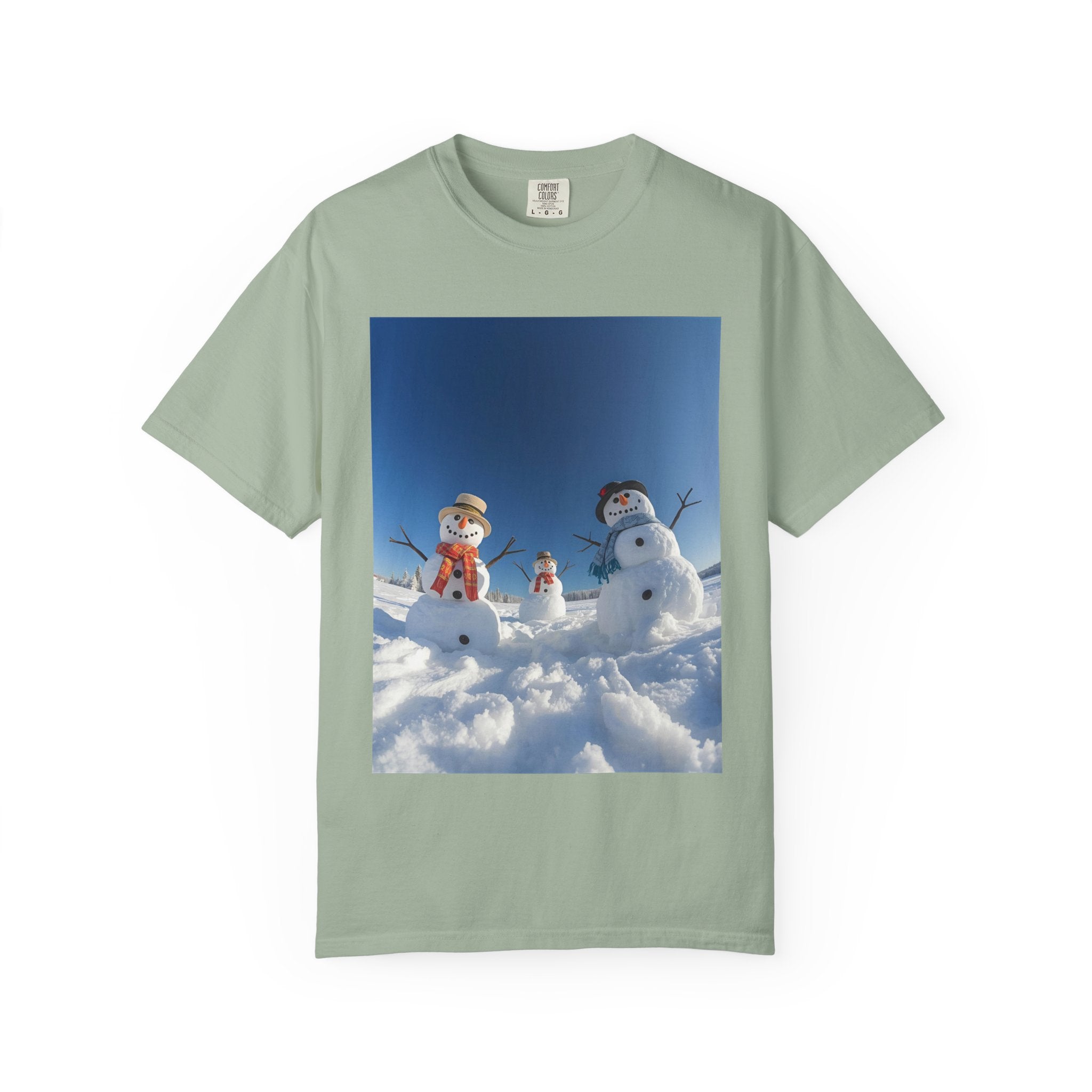 Festive Christmas Winter Wonderland Snowman T-shirt, Holiday Apparel, Christmas Gift, Unisex Tees, Cozy Winter Outfit, Family Fun