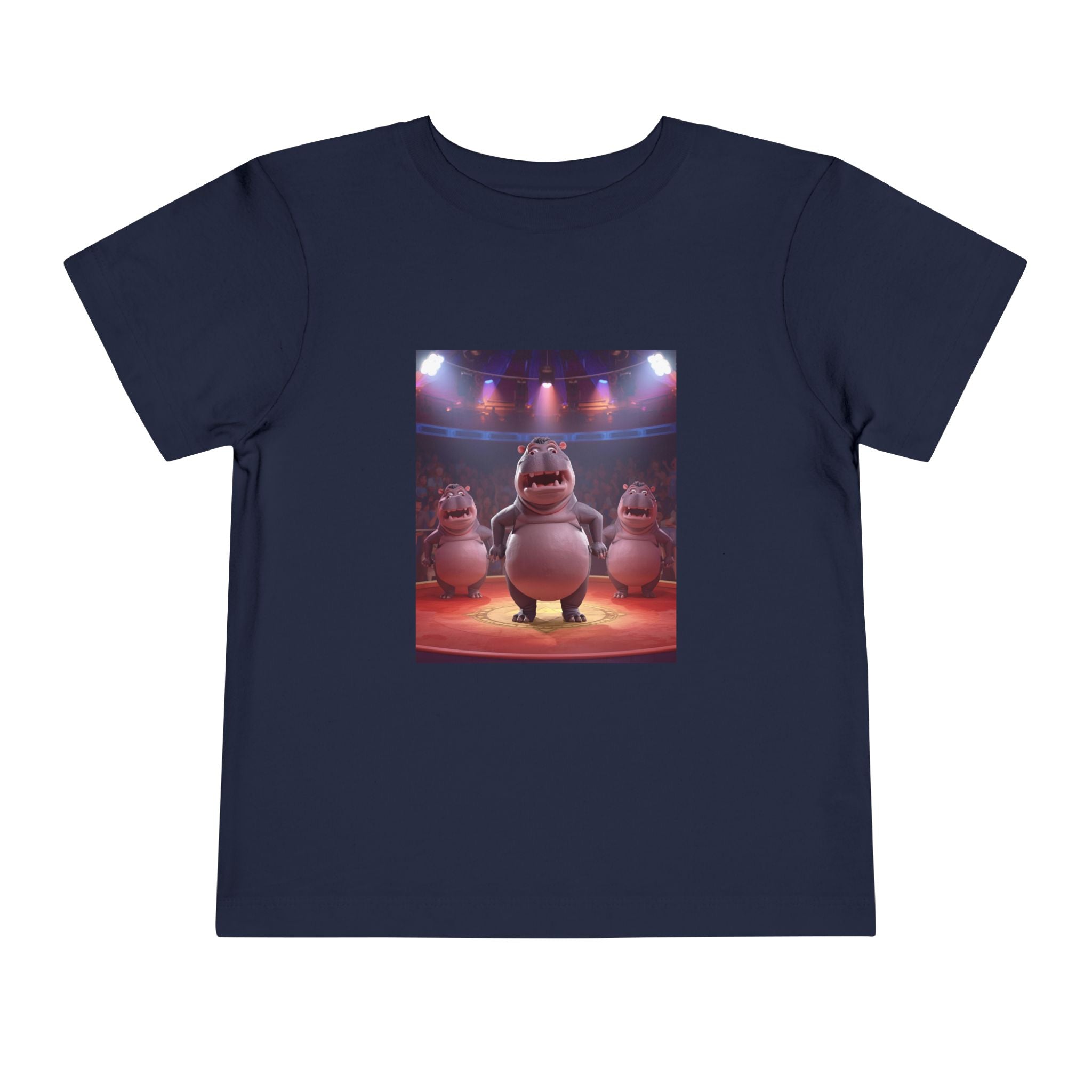 Hippo Funny Toddler Short Sleeve Tee