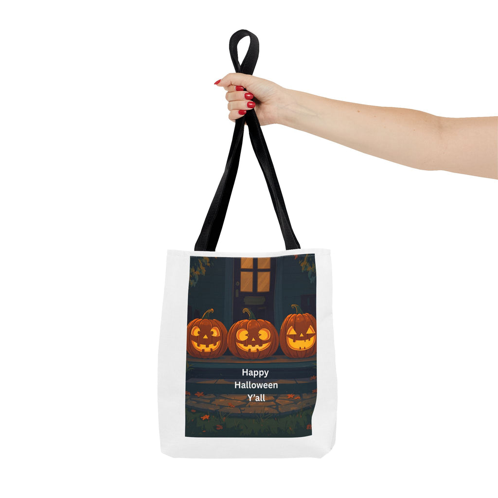 Spooky Halloween Tote Bag, Trick-or-Treat Bag, Pumpkin Bag, Fall Tote, Festive Grocery Bag, Halloween Decor