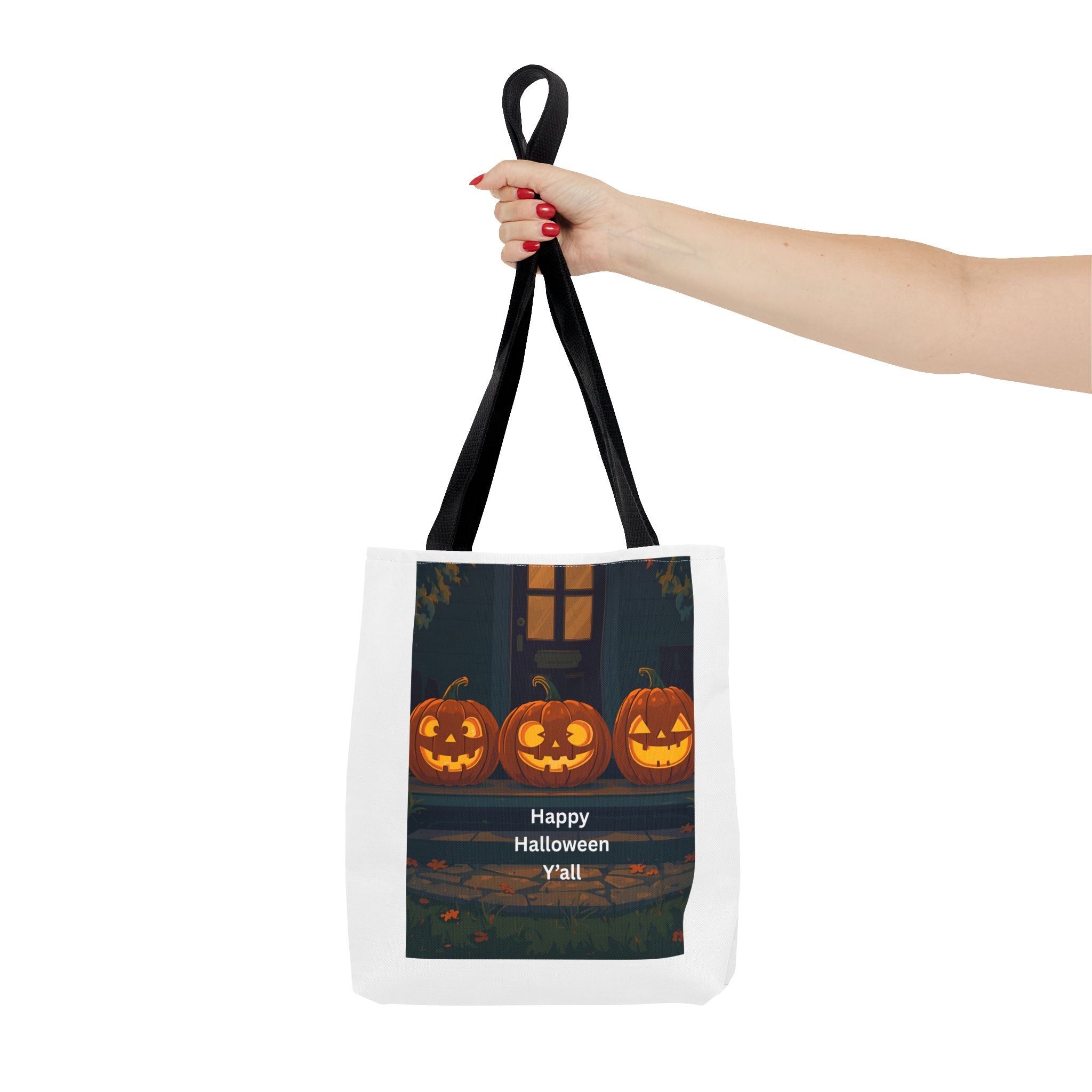 Spooky Halloween Tote Bag, Trick-or-Treat Bag, Pumpkin Bag, Fall Tote, Festive Grocery Bag, Halloween Decor
