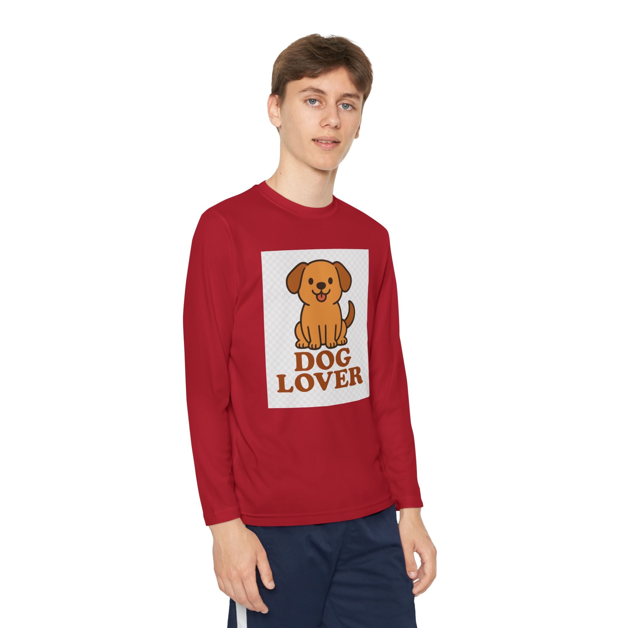 Dog Lover Youth Long Sleeve Competitor Tee