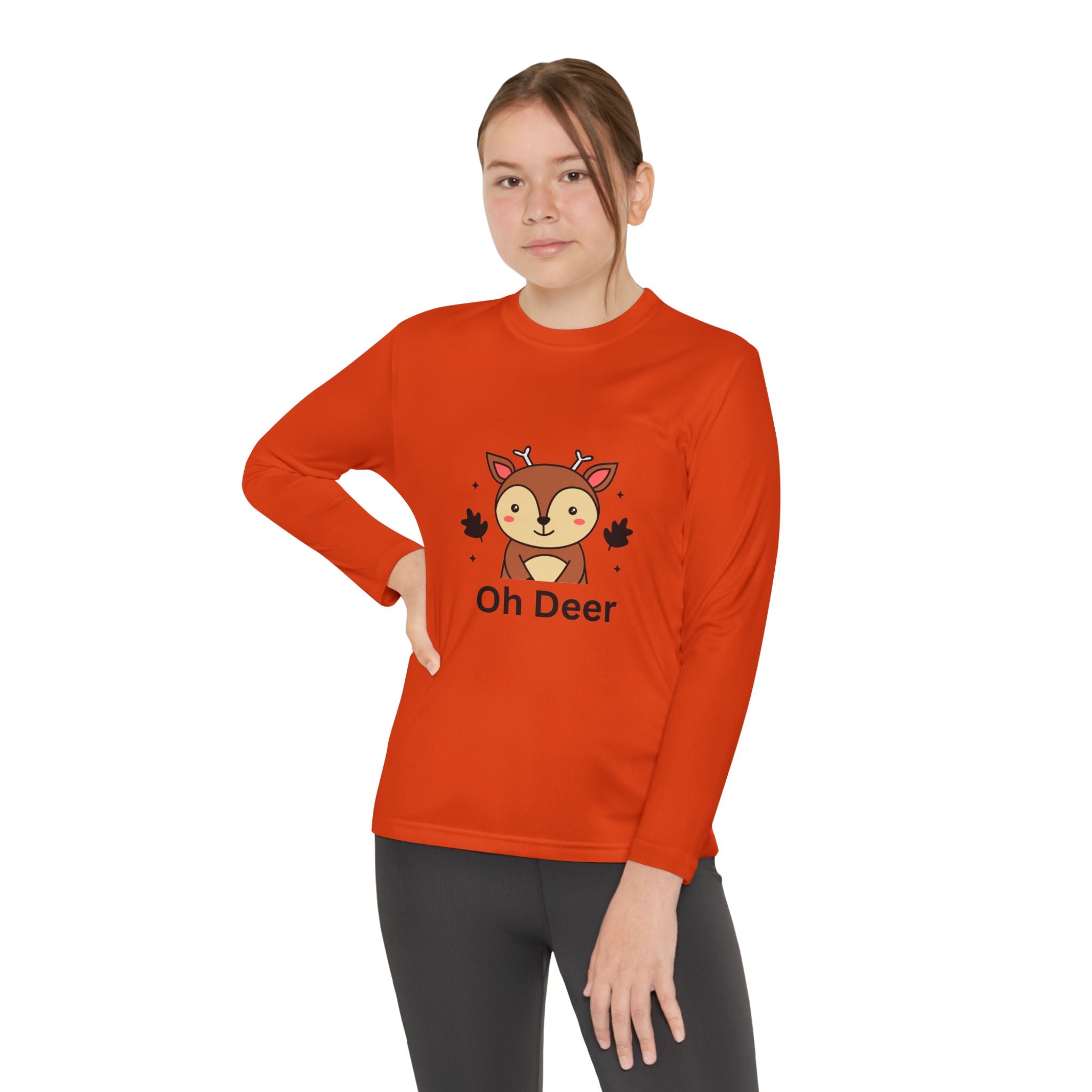 Oh Deer Youth Long Sleeve Competitor Tee