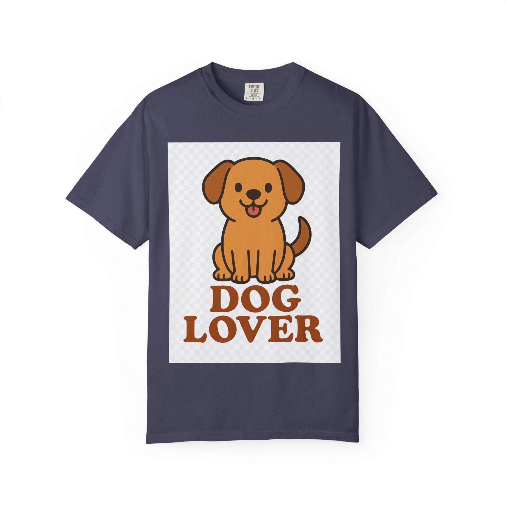 Dog Lover Garment-Dyed T-Shirt, Cute Animal Tee, Pet Parent Gift, Casual Dog Shirt, Unisex Doggy Apparel