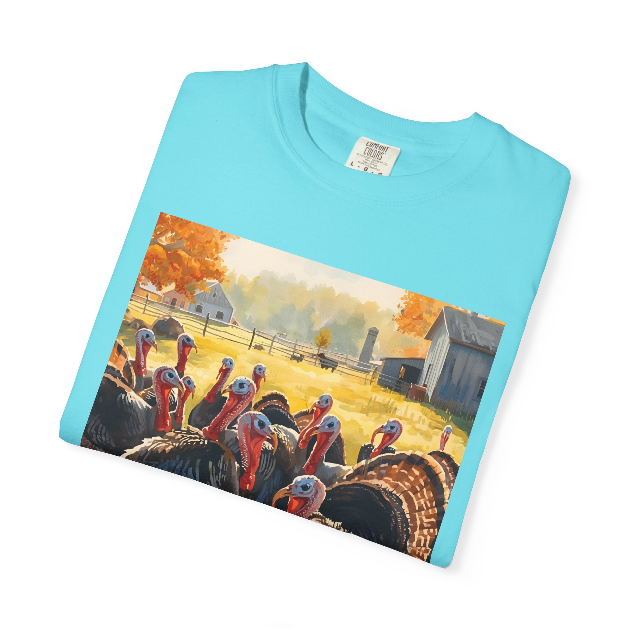 Thanksgiving Turkey T-Shirt, Unisex Holiday Shirt, Fall Apparel, Cozy Gift, Autumn Fashion