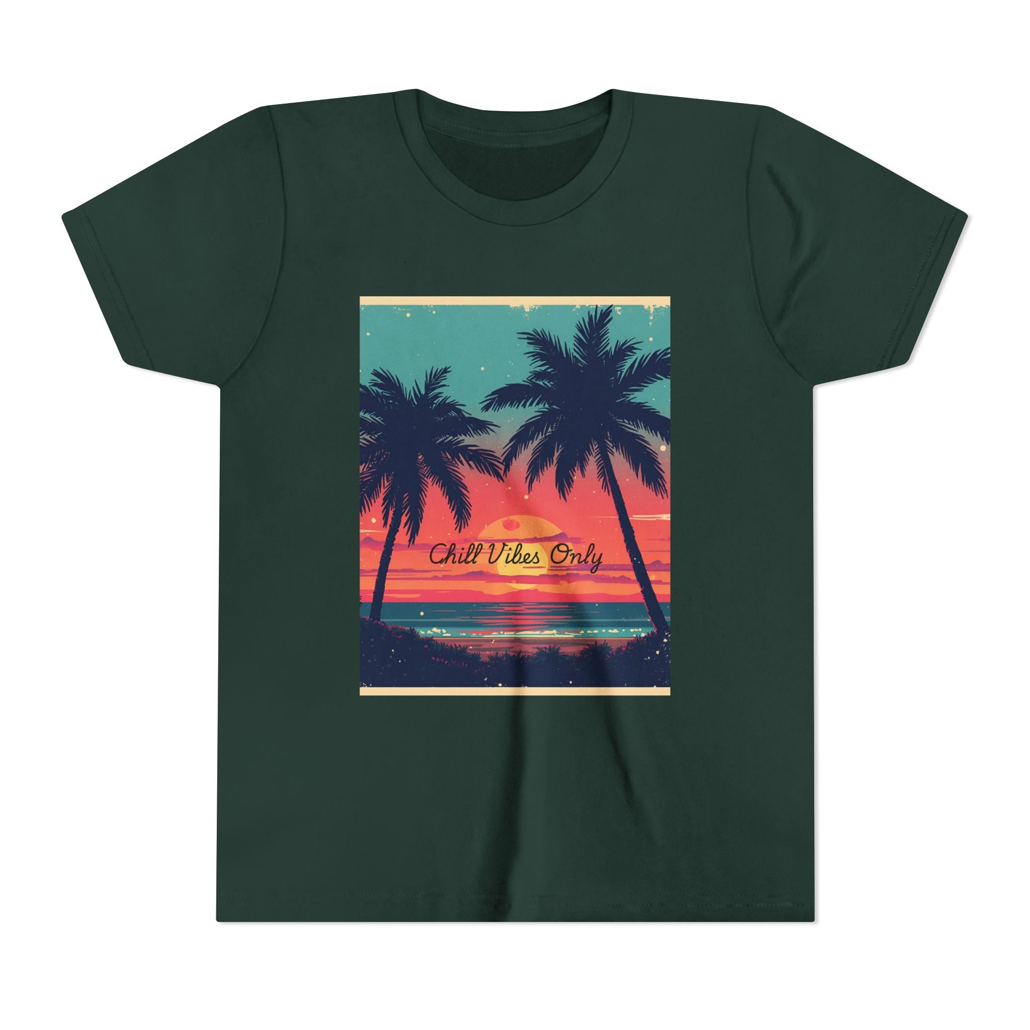 Tropical Sunset Youth Short Sleeve Tee