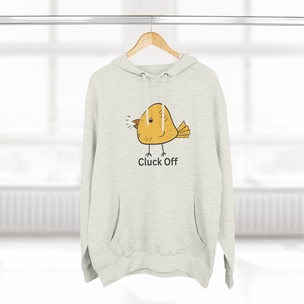 Cluck Off Funny Bird Hoodie, Quirky Fleece Hoodie, Gifting for Bird Lovers, Casual Wear, Perfect for Relaxing