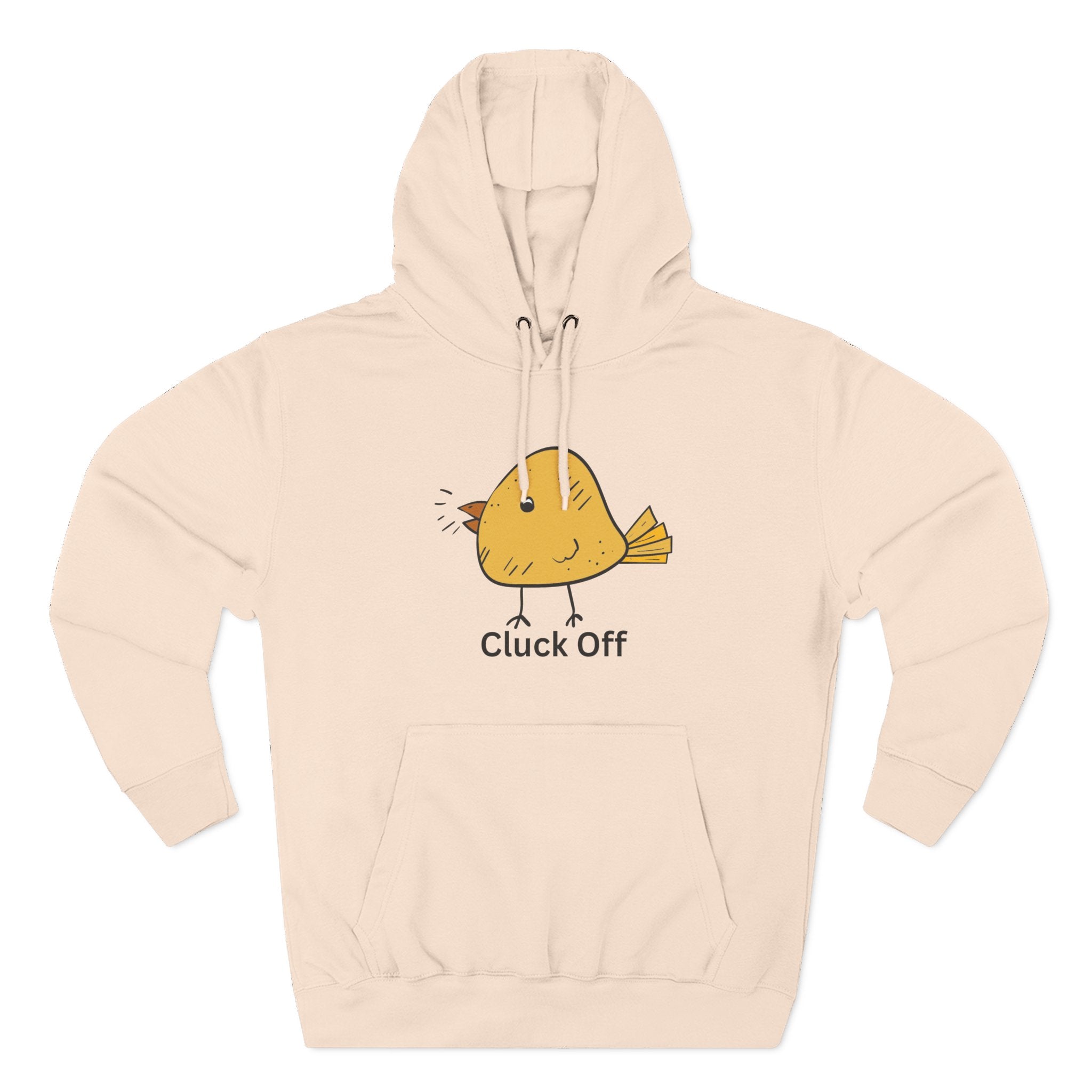 Cluck Off Funny Bird Hoodie, Quirky Fleece Hoodie, Gifting for Bird Lovers, Casual Wear, Perfect for Relaxing